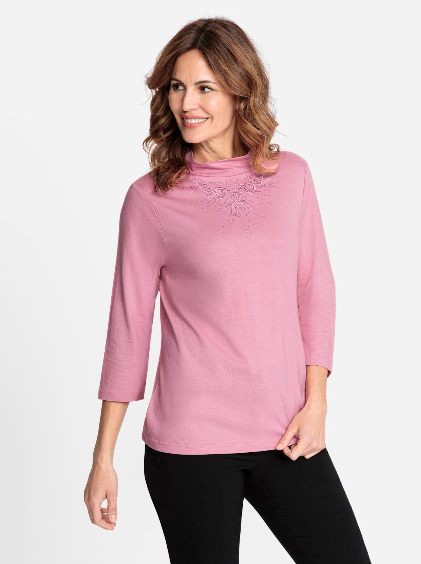 Lady Shirt met 3/4-mouwen Shirt (1-delig)