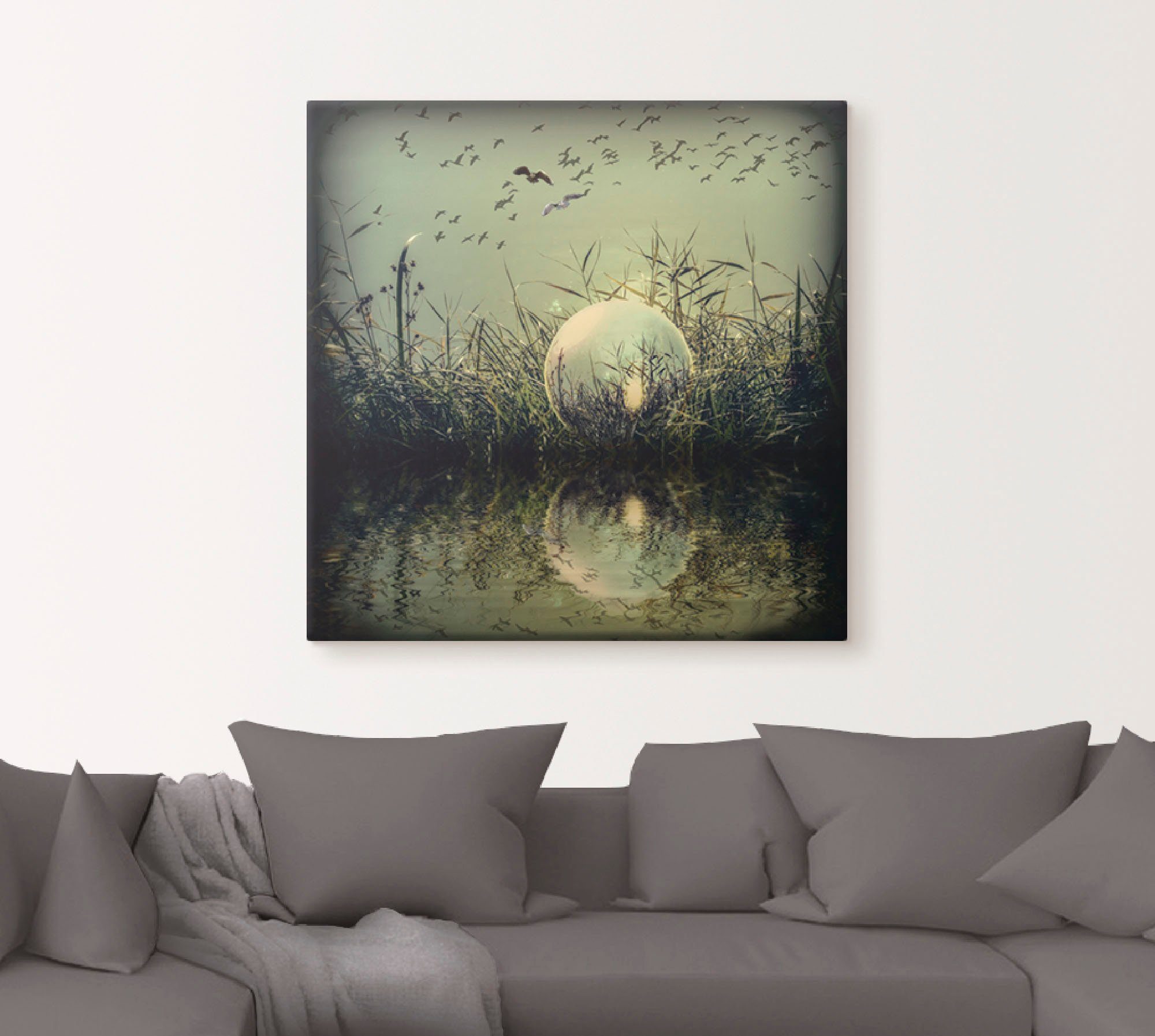 Artland Artprint In de glazen bol - mystiek als artprint van aluminium, artprint voor buiten, artprint op linnen, poster in verschillende maten. maten