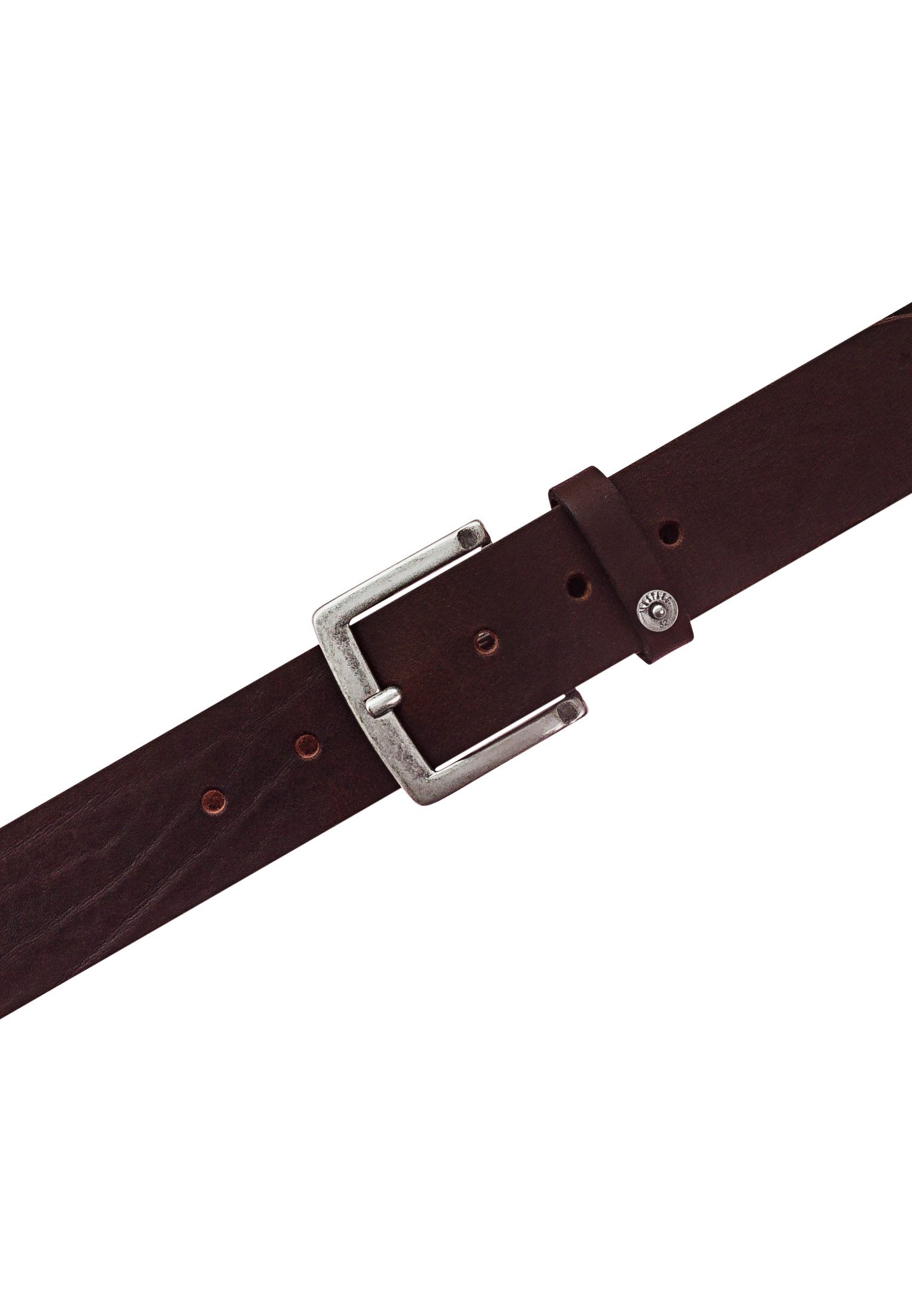 MUSTANG Leren riem Met drukknop-applicatie op de lus, 4 cm (1 stuk)