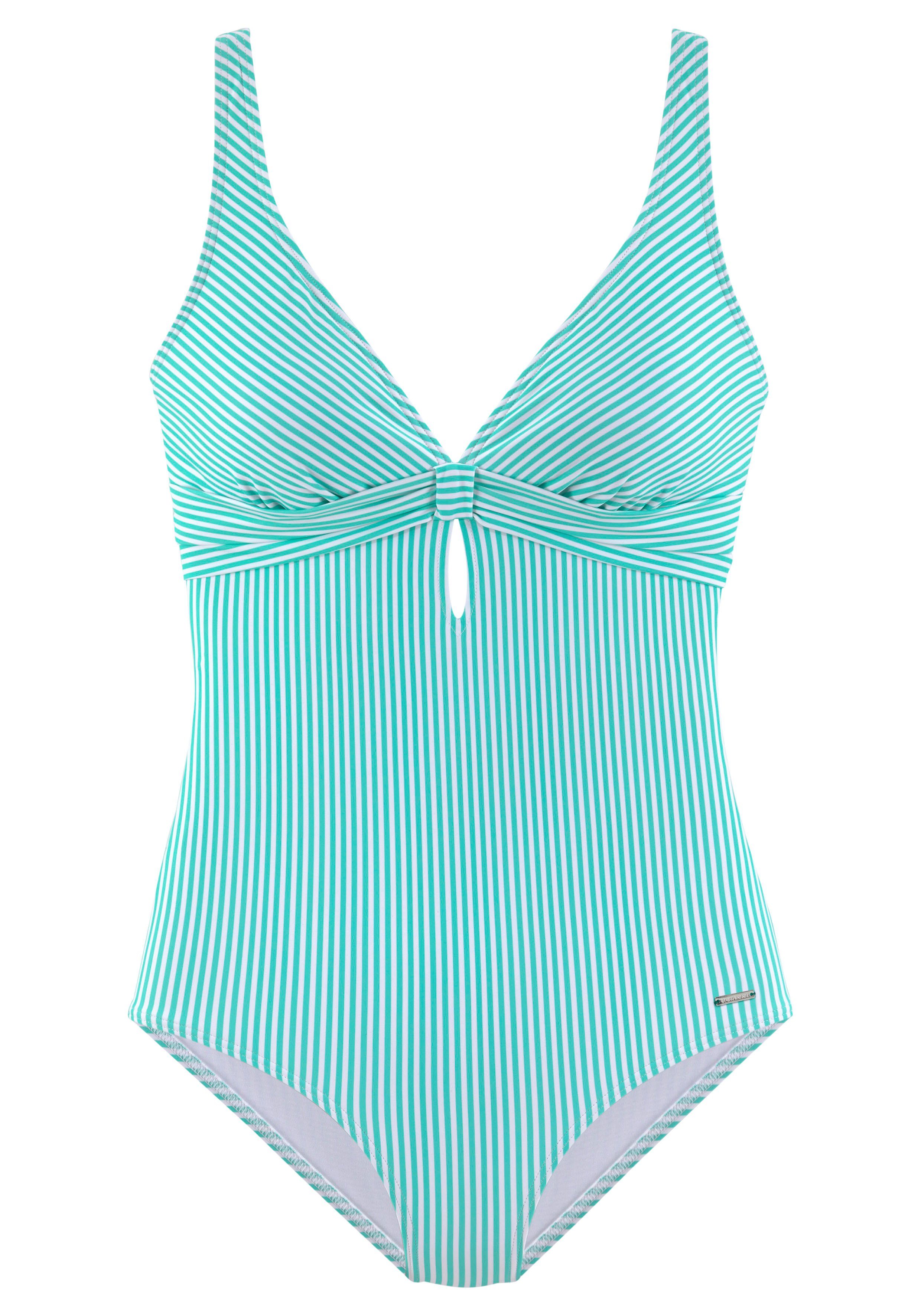 s.Oliver RED LABEL Beachwear Badpak met een v-hals en cut-out