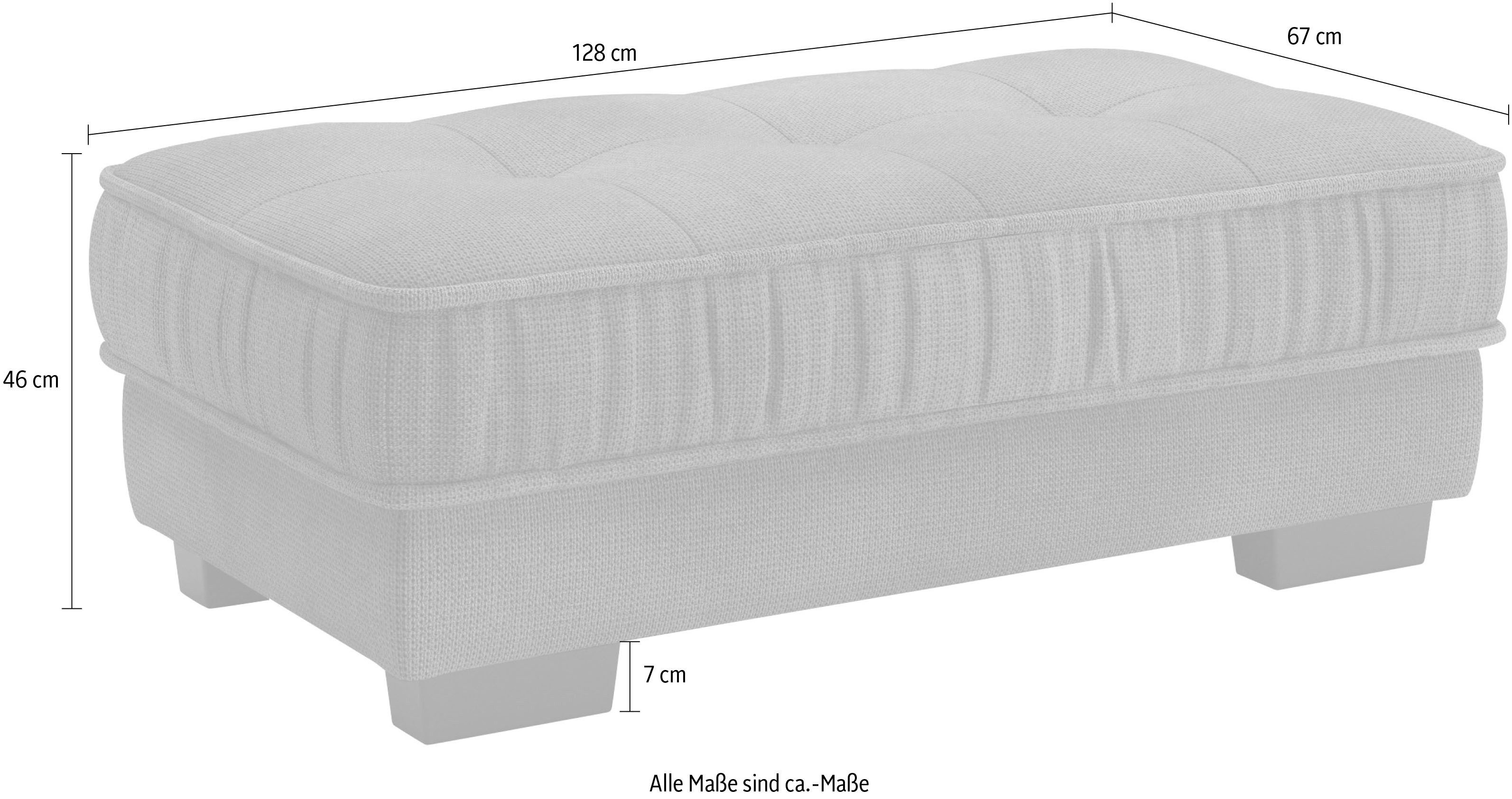 Mr. Couch Hockerbank Diwan II Passend bij de set, optioneel met DuraFlex-bekleding, tot 140 kg