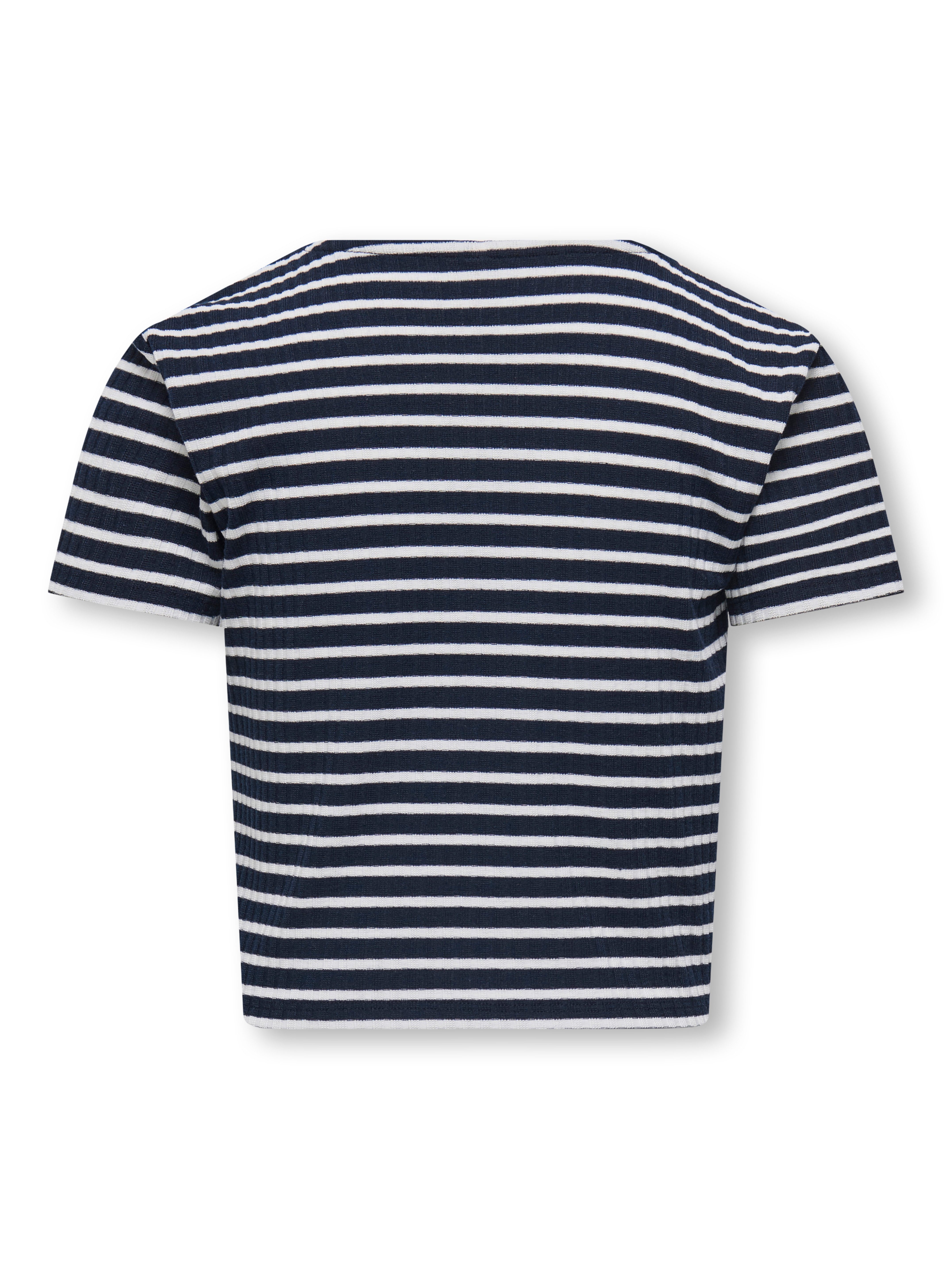 KIDS ONLY Shirt met korte mouwen KOGNELLA STRIPED S/S O-NECK TOP JRS