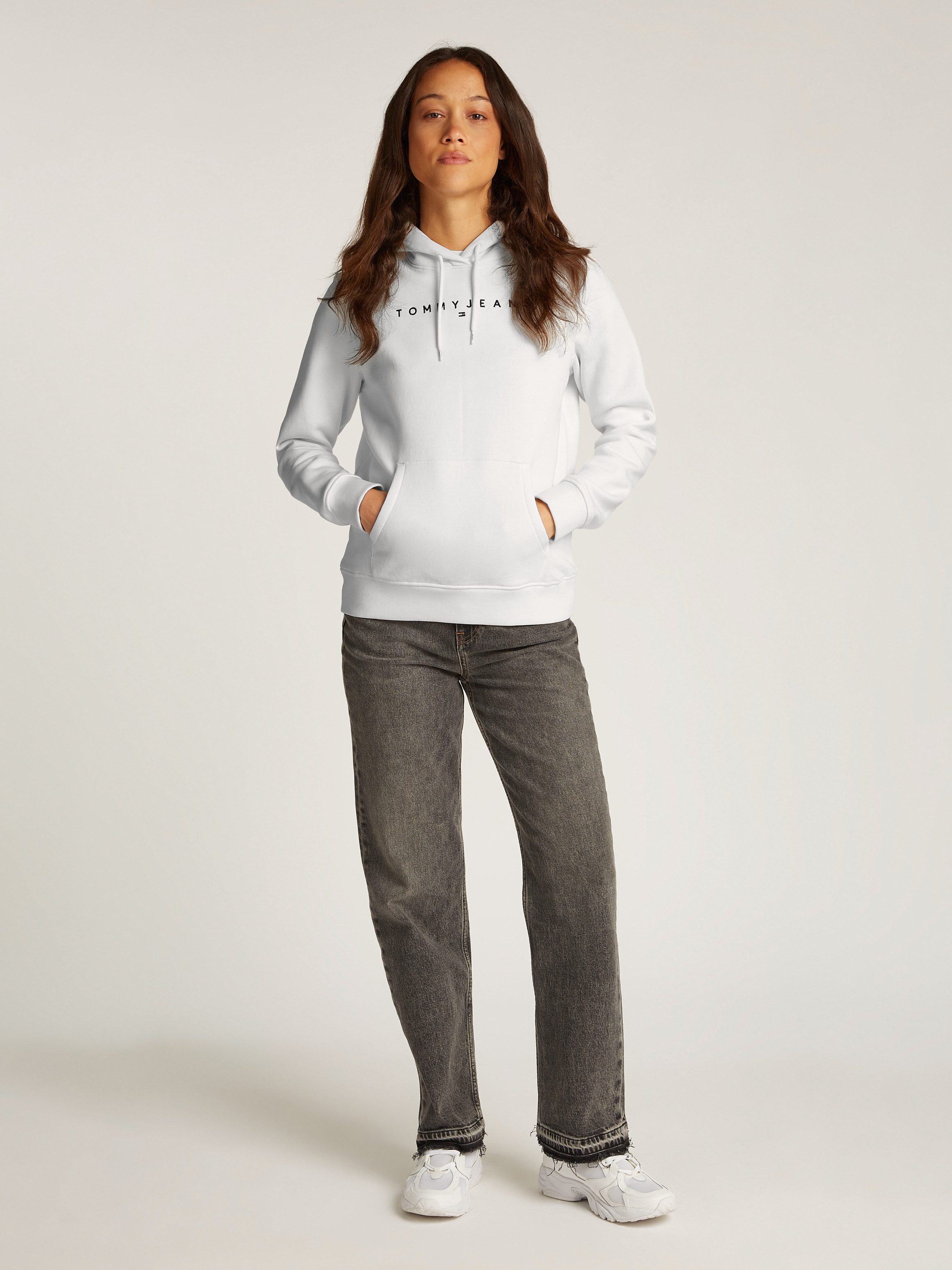 TOMMY JEANS Hoodie TJW REG LINEAR HOODIE met een logo-opschrift