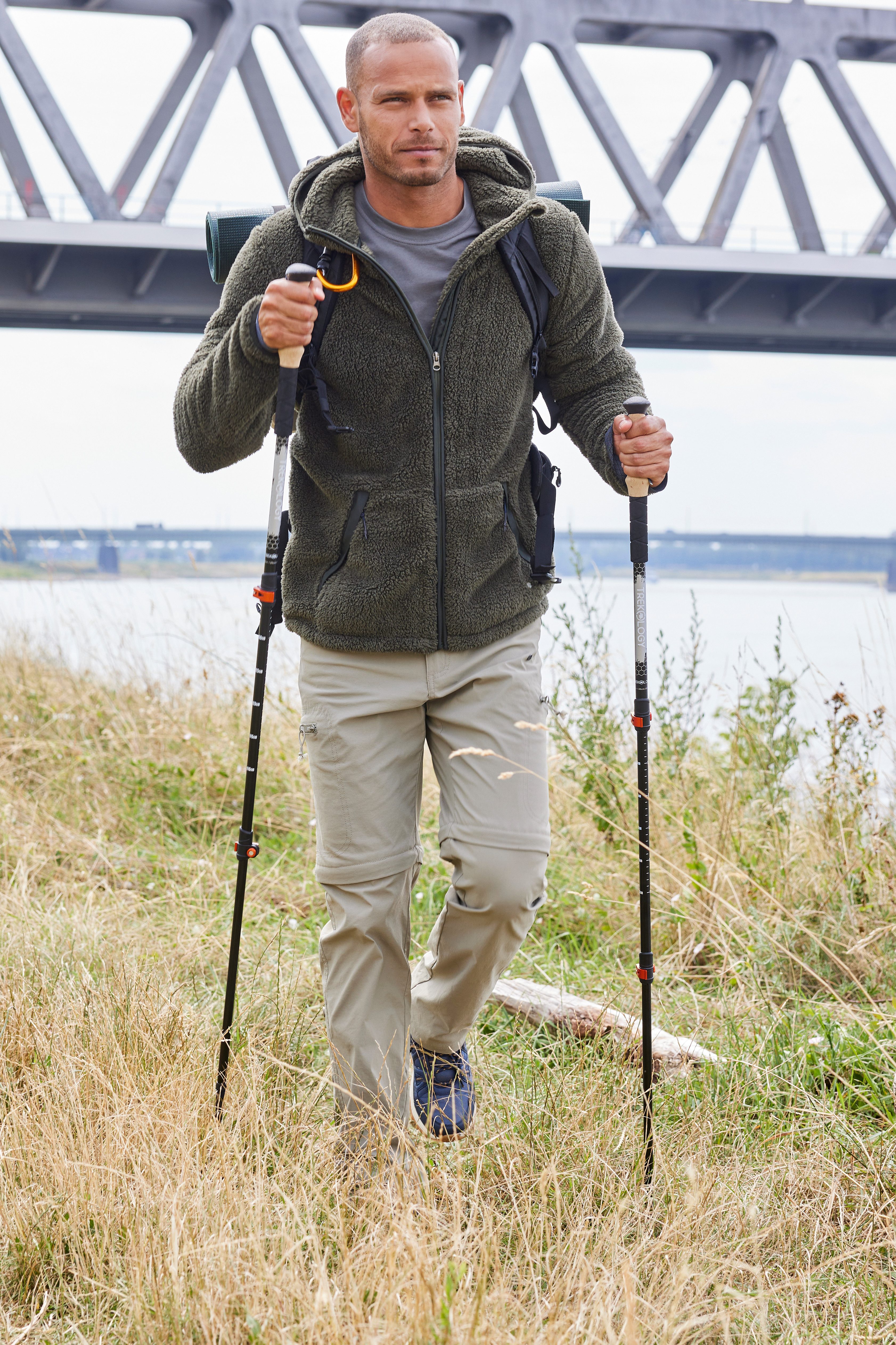 John Devin Capuchonvest in zacht teddy fleece