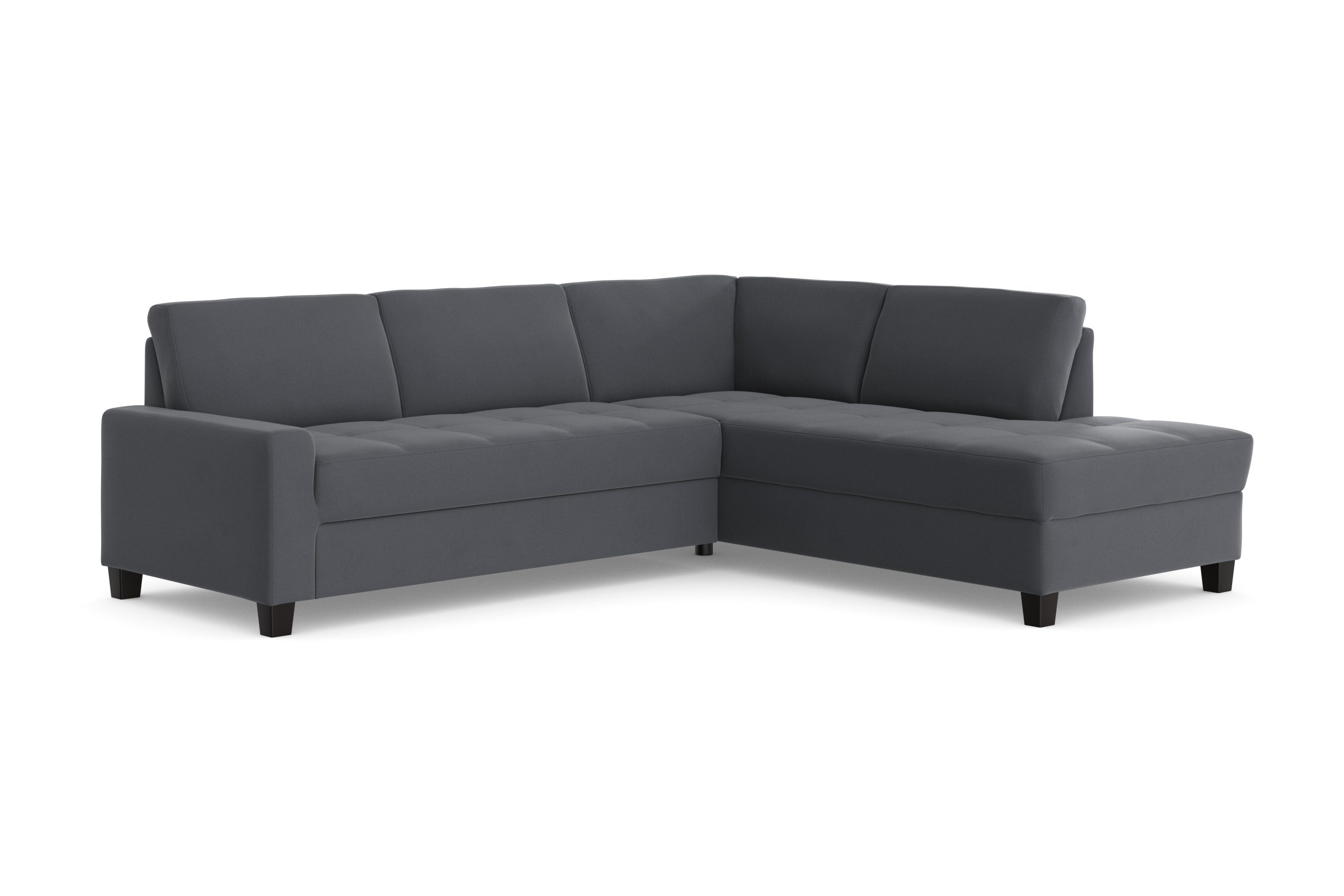 DOMO collection Hoekbank Florentina tijdloos en elegant, zitnaden als designelement, L-vorm