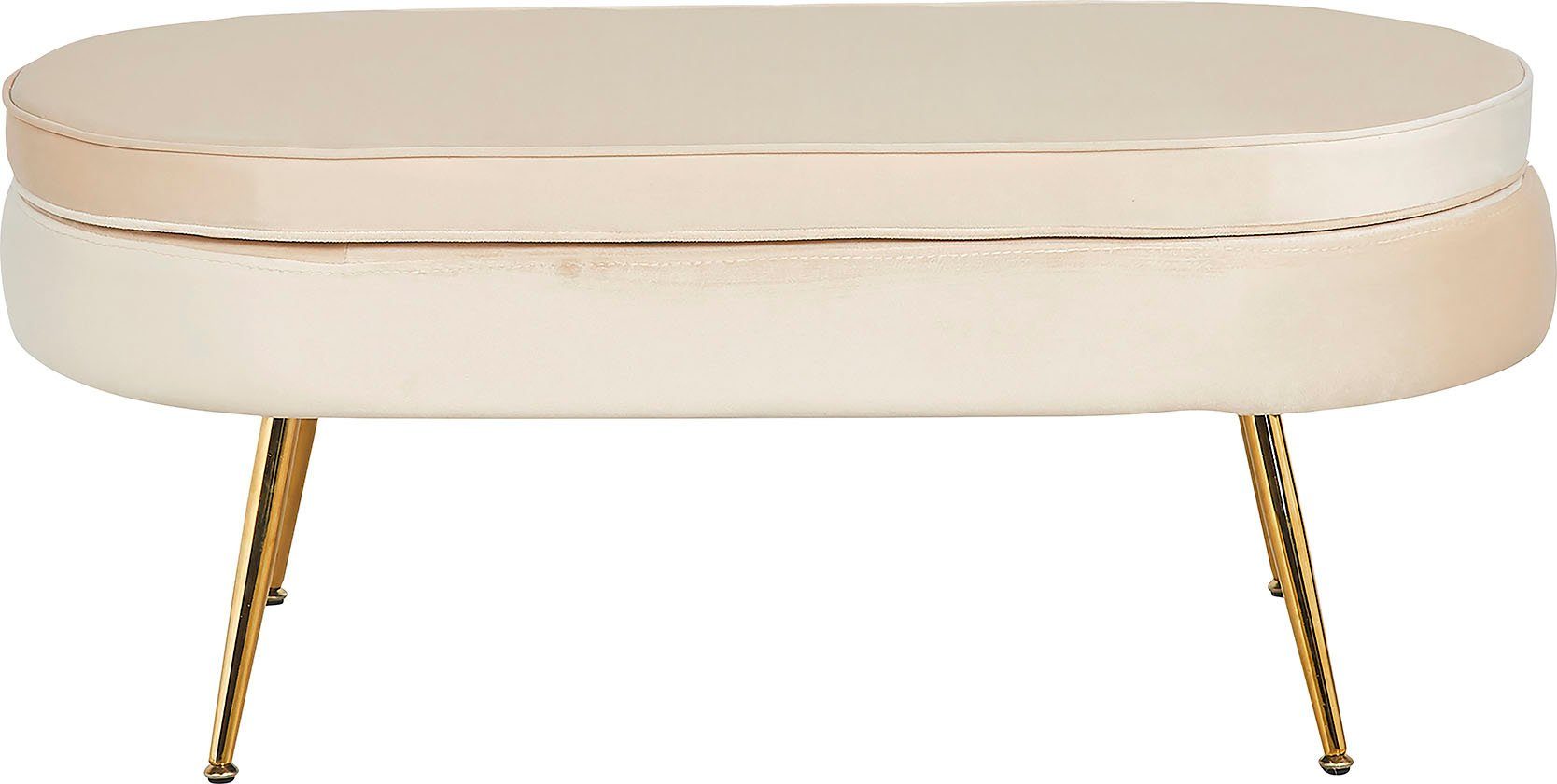 SalesFever Hocker Clam ovaal, breedte 99 cm