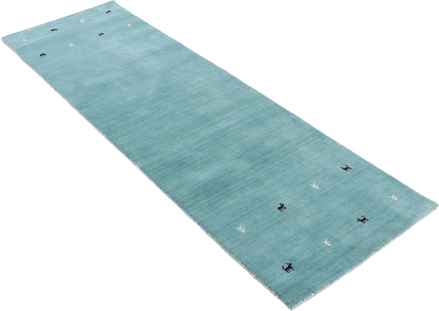 carpetfine Wollen kleed Gabbeh Uni, ook als loper verkrijgbaar