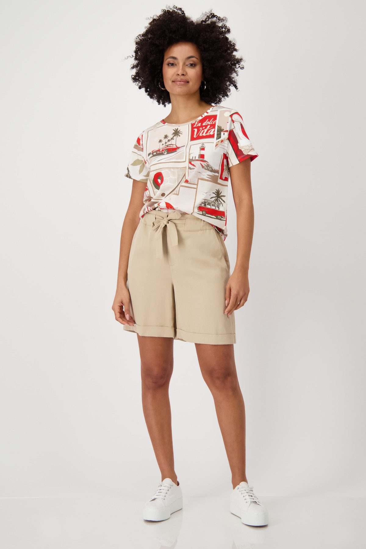 Monari Shirt met ronde hals Met een ronde hals