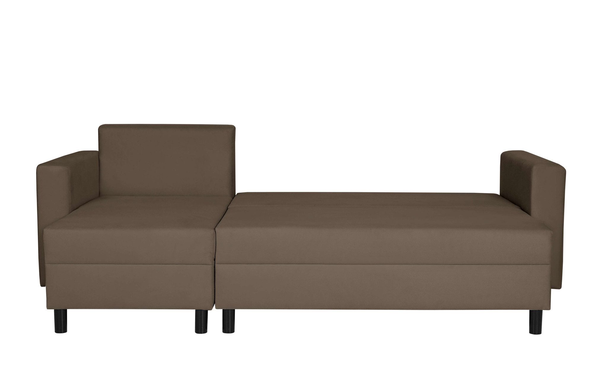 INOSIGN Hoekbank GLENOE slaapbank met bedlade, ottomane aan beide zijden te monteren L-vorm, afmetingen B/D/H: 230/135/84,5 cm, velvet & zachte structuur
