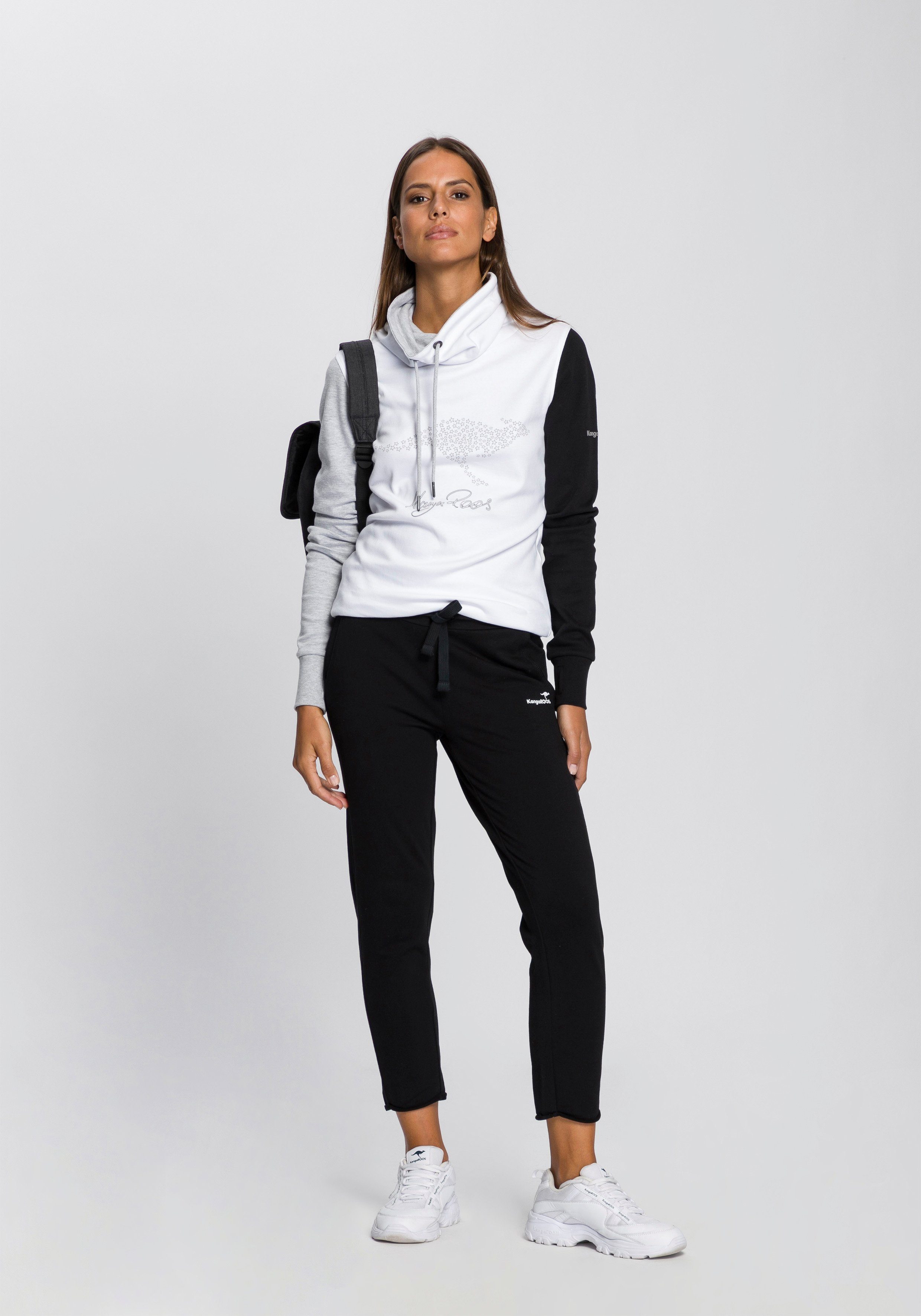 KangaROOS Joggingbroek in 7/8-lengte met logoprint