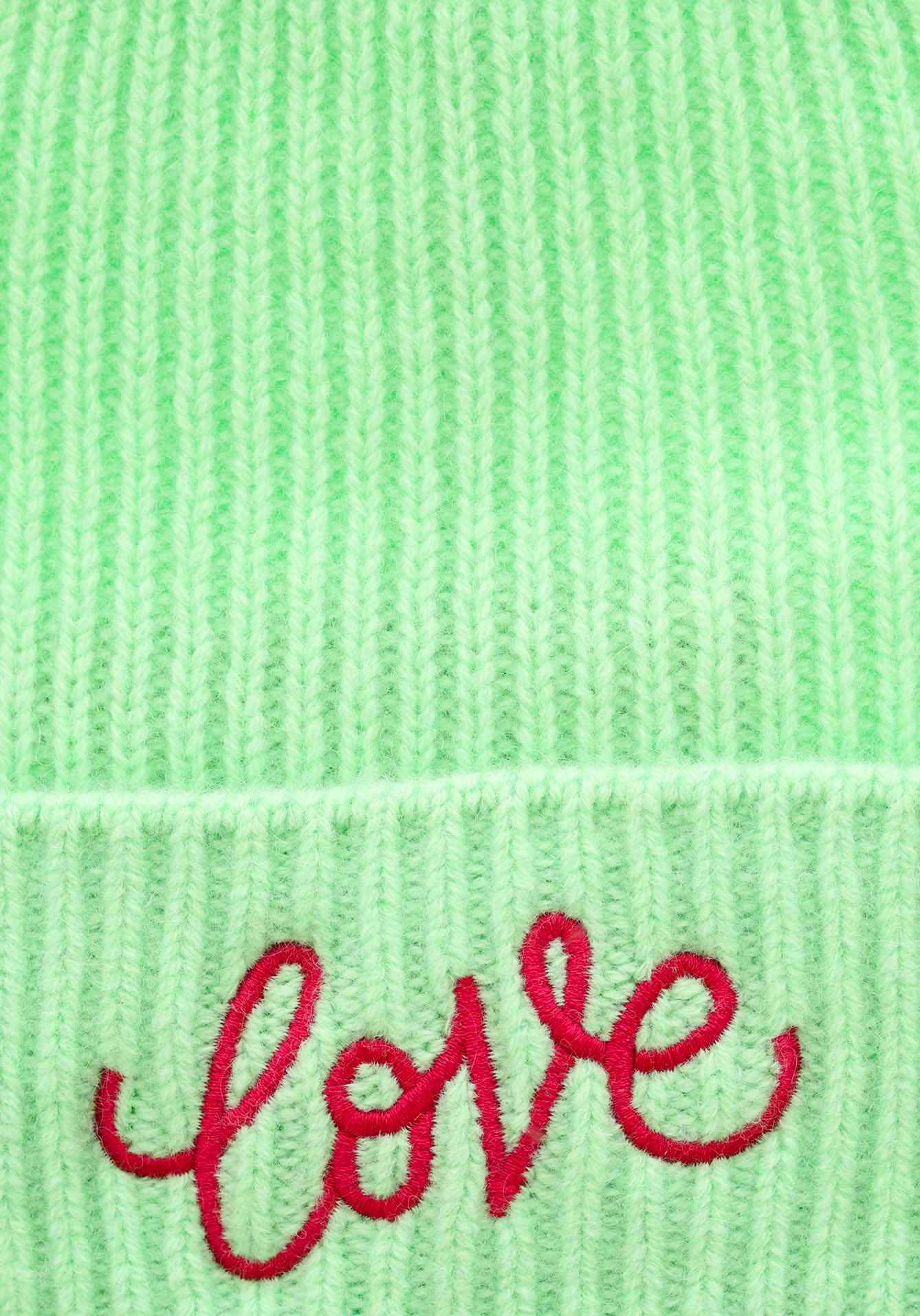 Zwillingsherz Beanie met Love borduursel (set)