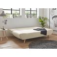 andas slaapbank segmon simpel in een comfortabel te bed veranderen, inclusief bedkist bruin