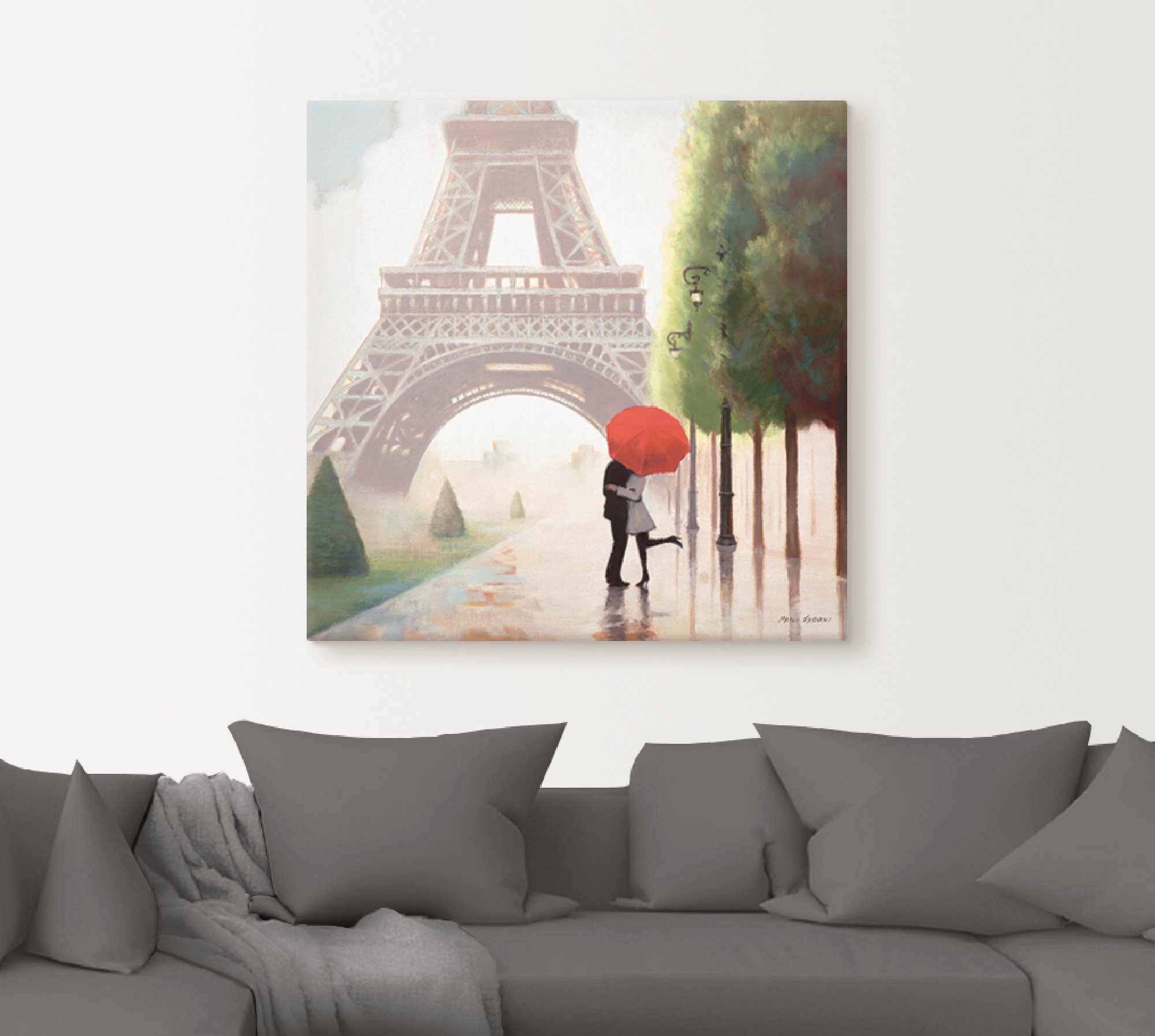 Artland Artprint Parijs Romance II als artprint op linnen, poster, muursticker in verschillende maten