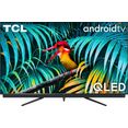 tcl qled-tv 75c815x1, 189 cm - 75 ", 4k ultra hd, smart tv, geïntegreerde onkyo soundbar - android tv spraakafstandsbediening zwart