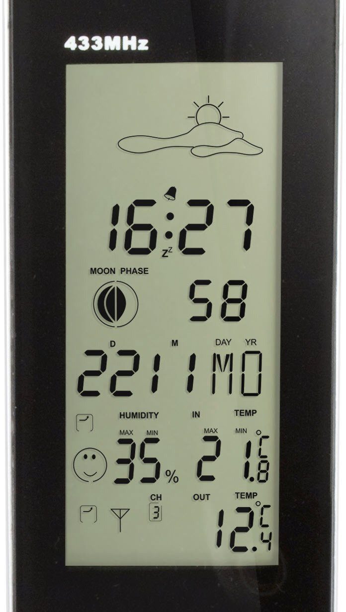 Alecto Radiografisch weerstation WS-1150 weerstation met radiosignaal-buitensensor