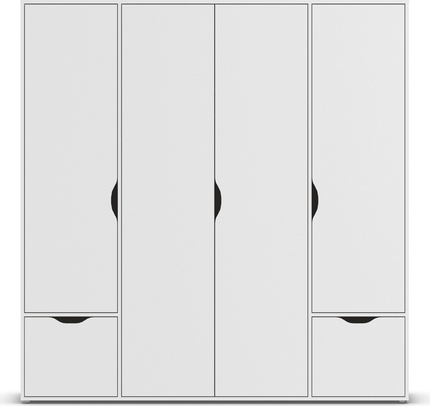rauch Draaideurkast Kledingkast Kast Garderobe Wasmand NARAI met Laden Greefaansluitingen voor een greeploze look TOPSELLER MADE IN GERMANY
