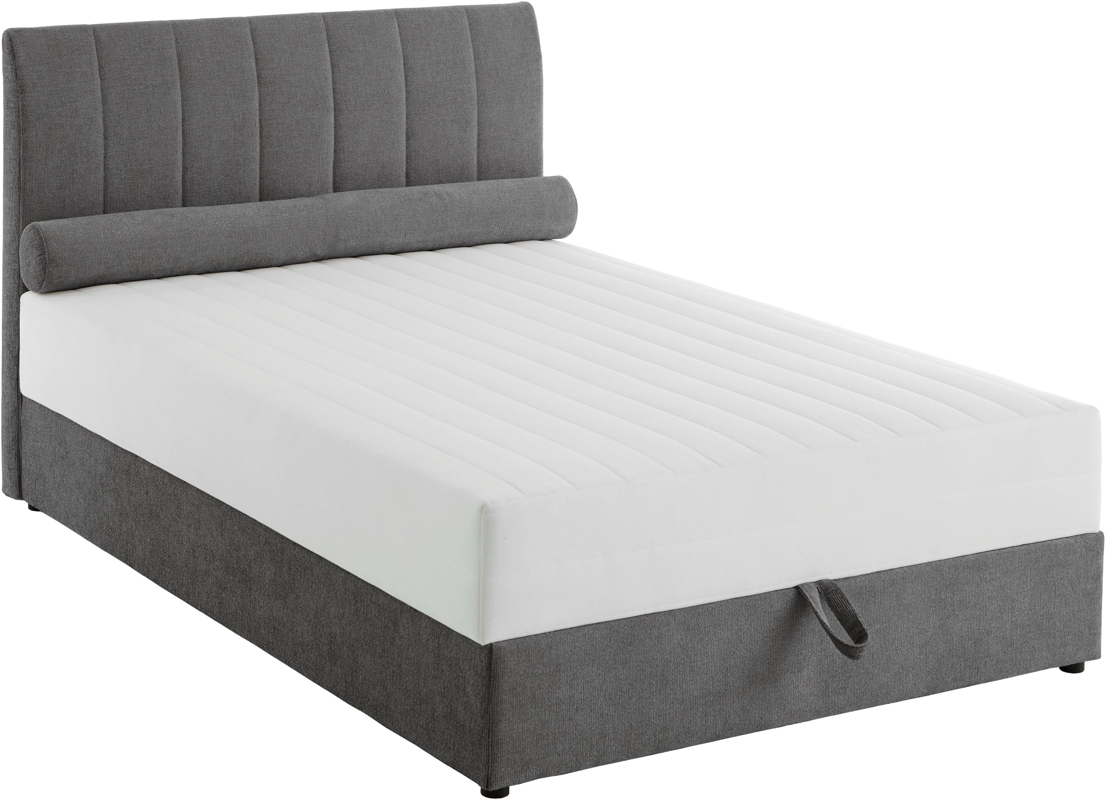 ATLANTIC home collection Boxspring ALISIA Met pocketvering, bedlade en kussenrol in originele bekleding