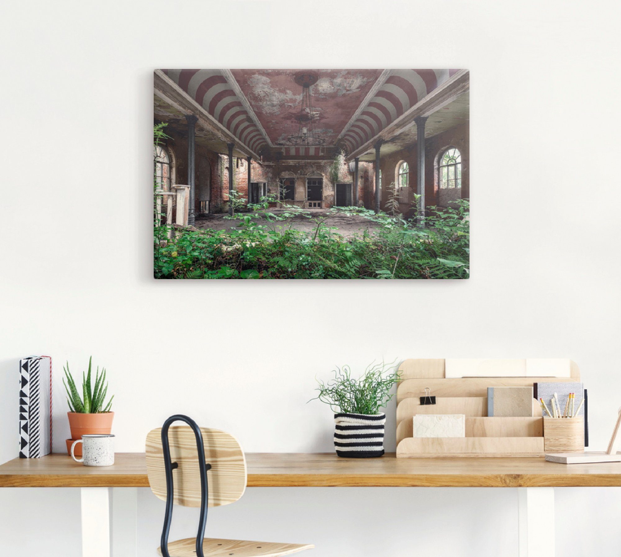 Artland Artprint Lost Places - danszaal - verlaten als artprint op linnen, poster in verschillende formaten maten
