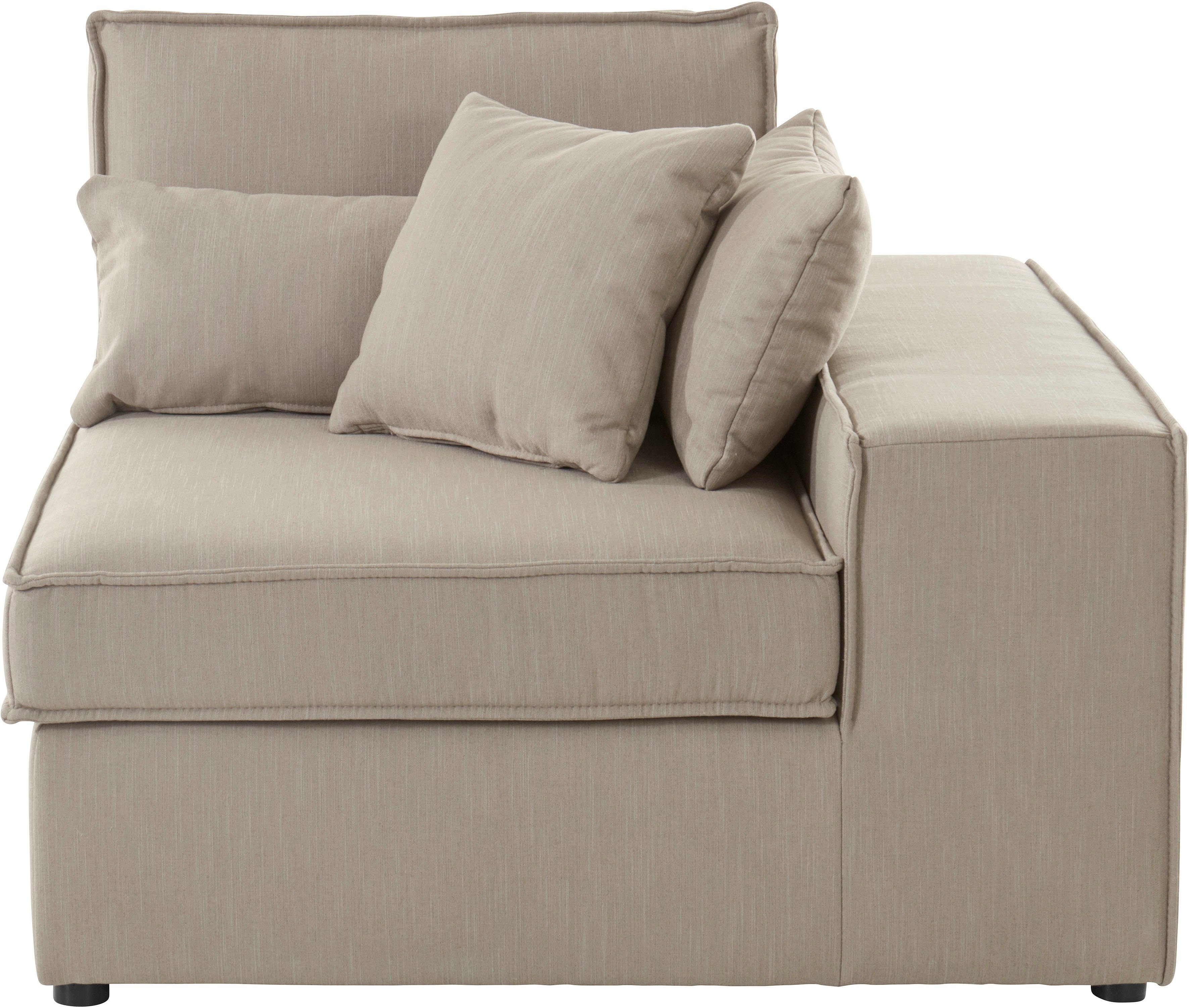 RAUM.ID Sofaelement Florid als deel van een modulaire bank, stevig zitcomfort, ook in cord