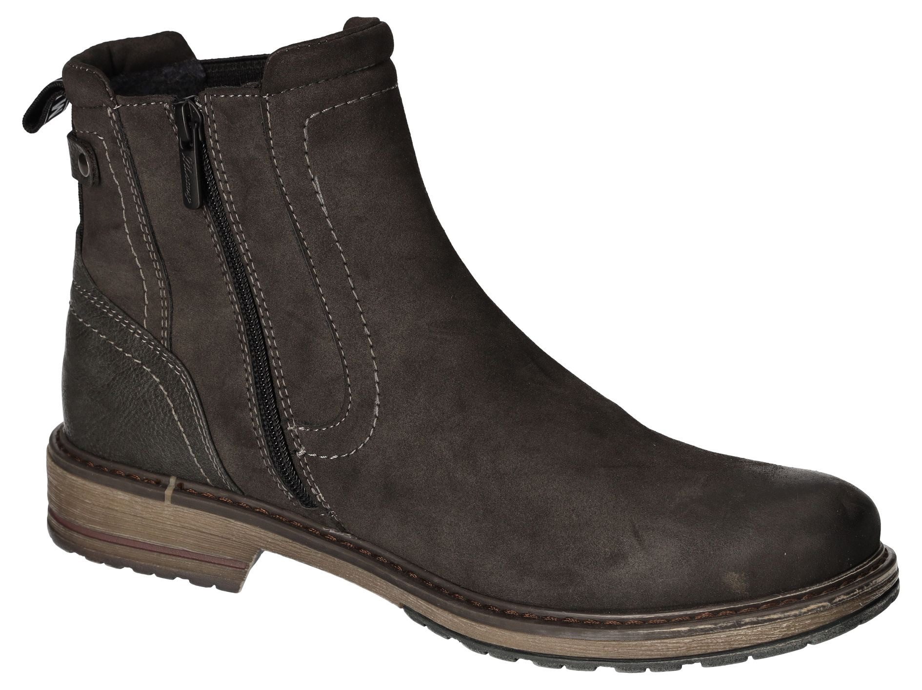 Mustang Shoes Chelsea-boots slip-on boots, ankle boots, block heel, side stretch insert