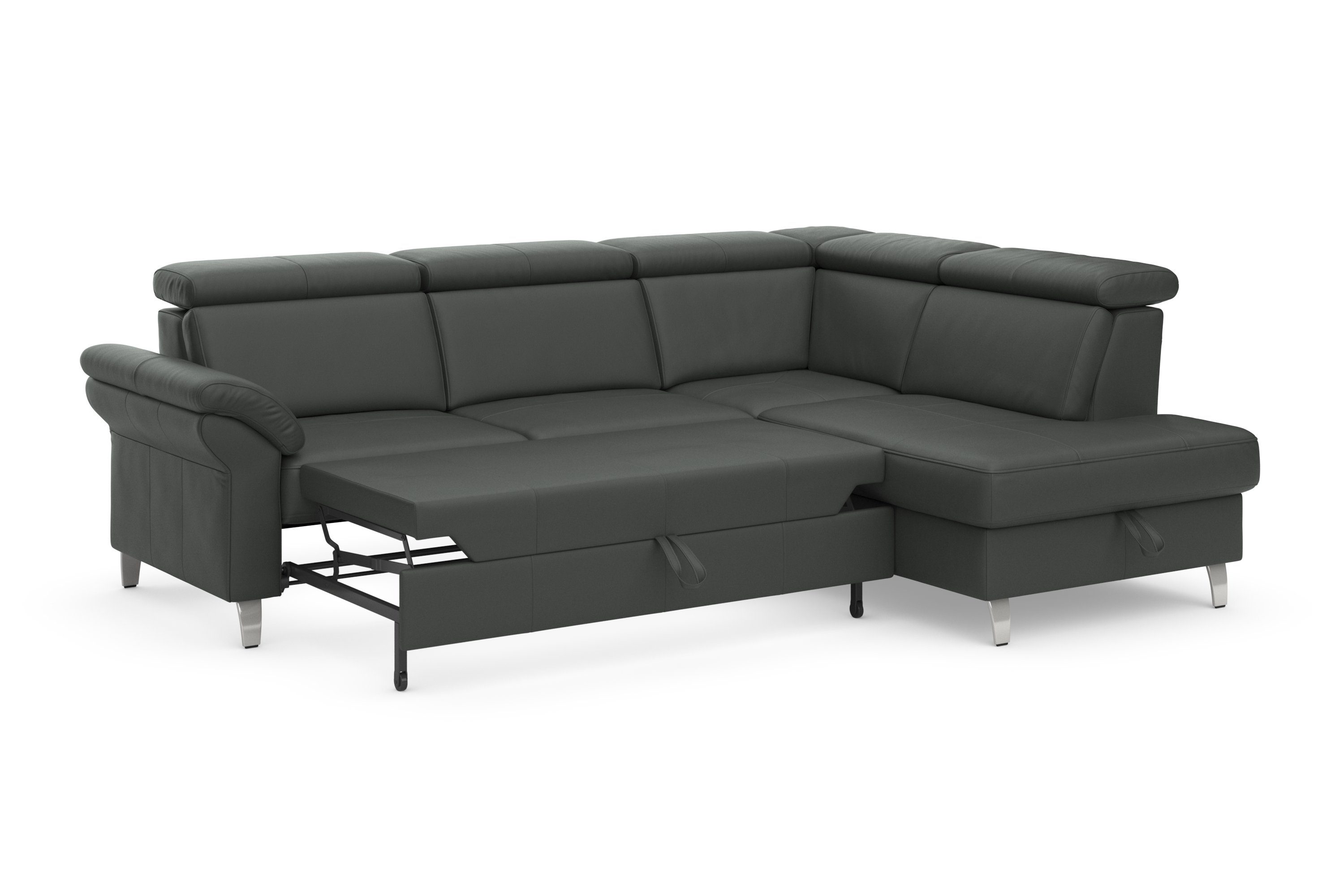 sit&more Hoekbank Arngast L-vorm met verstelbare hoofdsteun en binnenvering