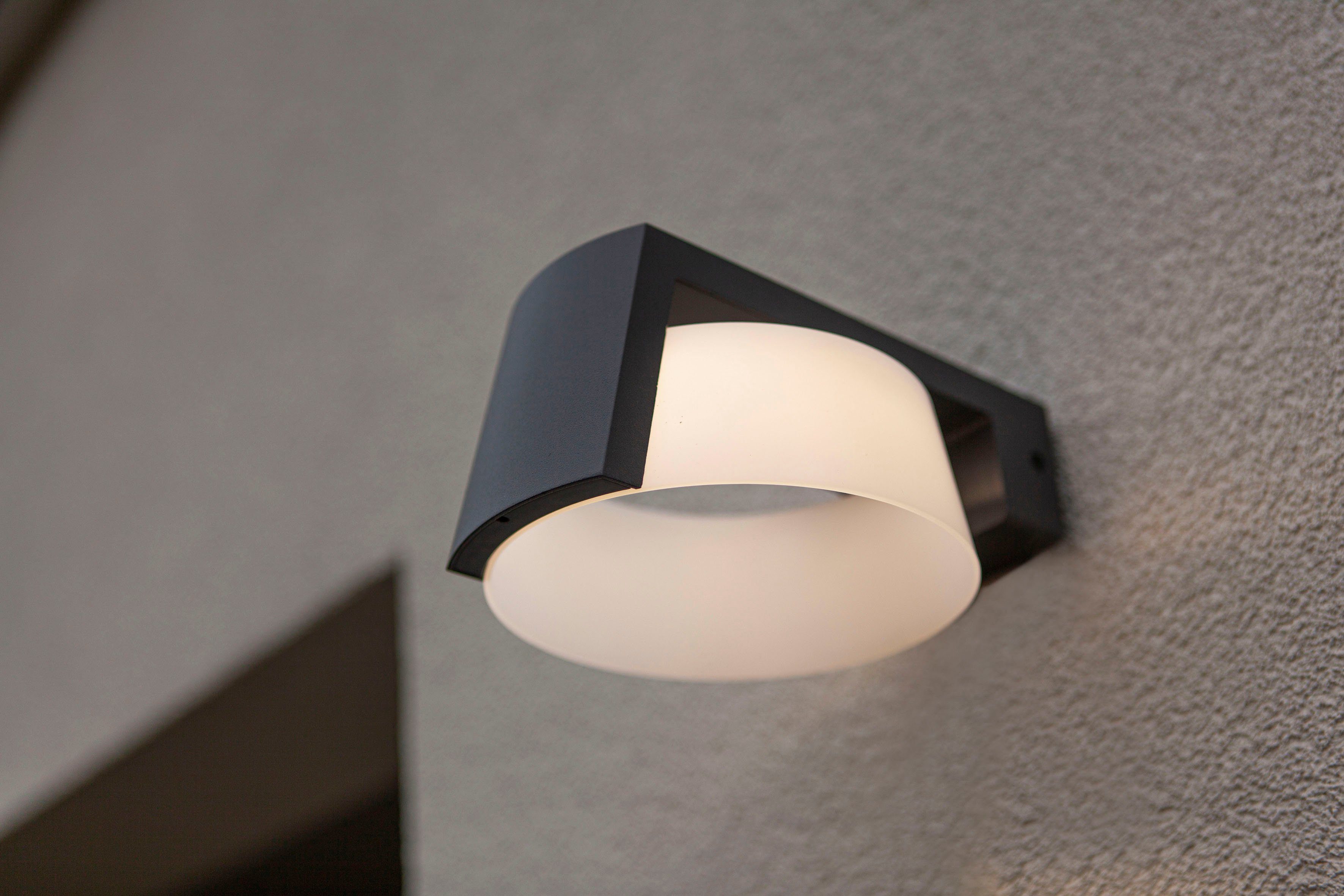 LUTEC Ledwandlamp voor buiten Moon (1 stuk)