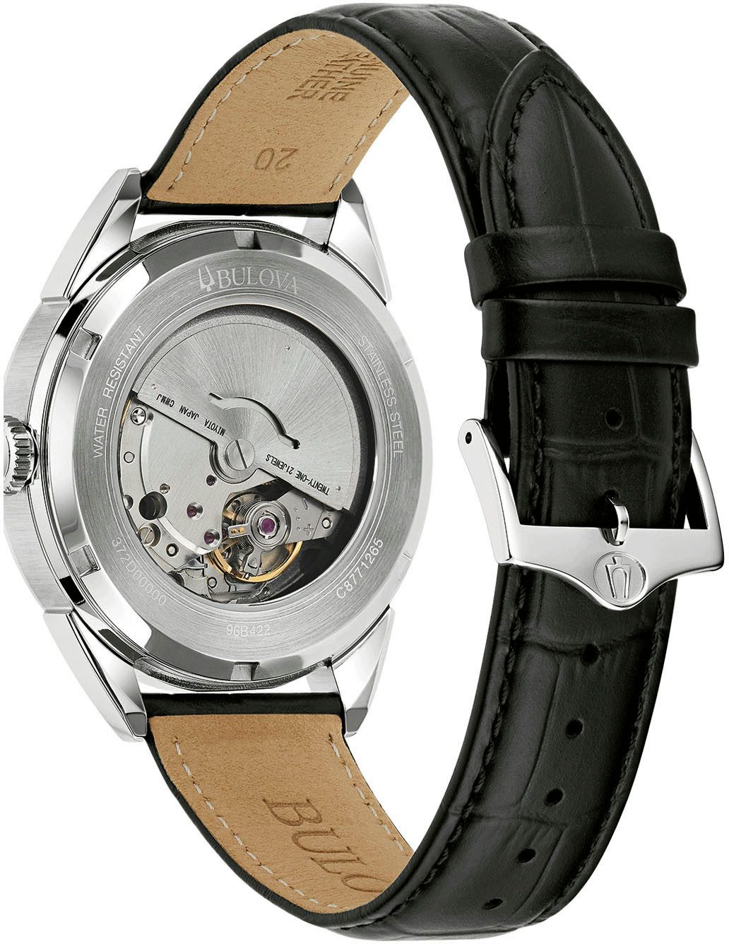 Bulova Automatisch horloge 96B422 Polshorloge, herenhorloge, dameshorloge, roestvrijstalen band, saffierglas