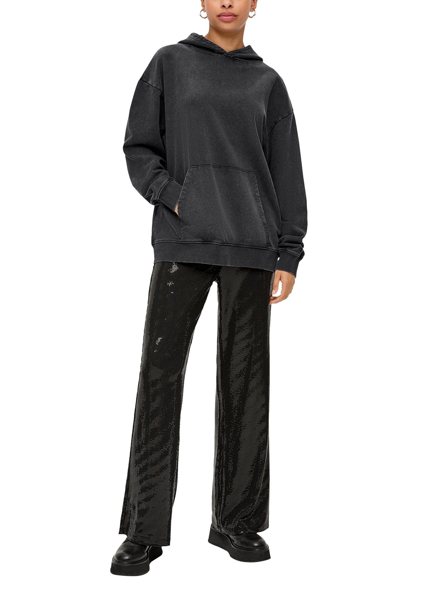 Q/S designed by Sweatshirt met grote tekst op de rug