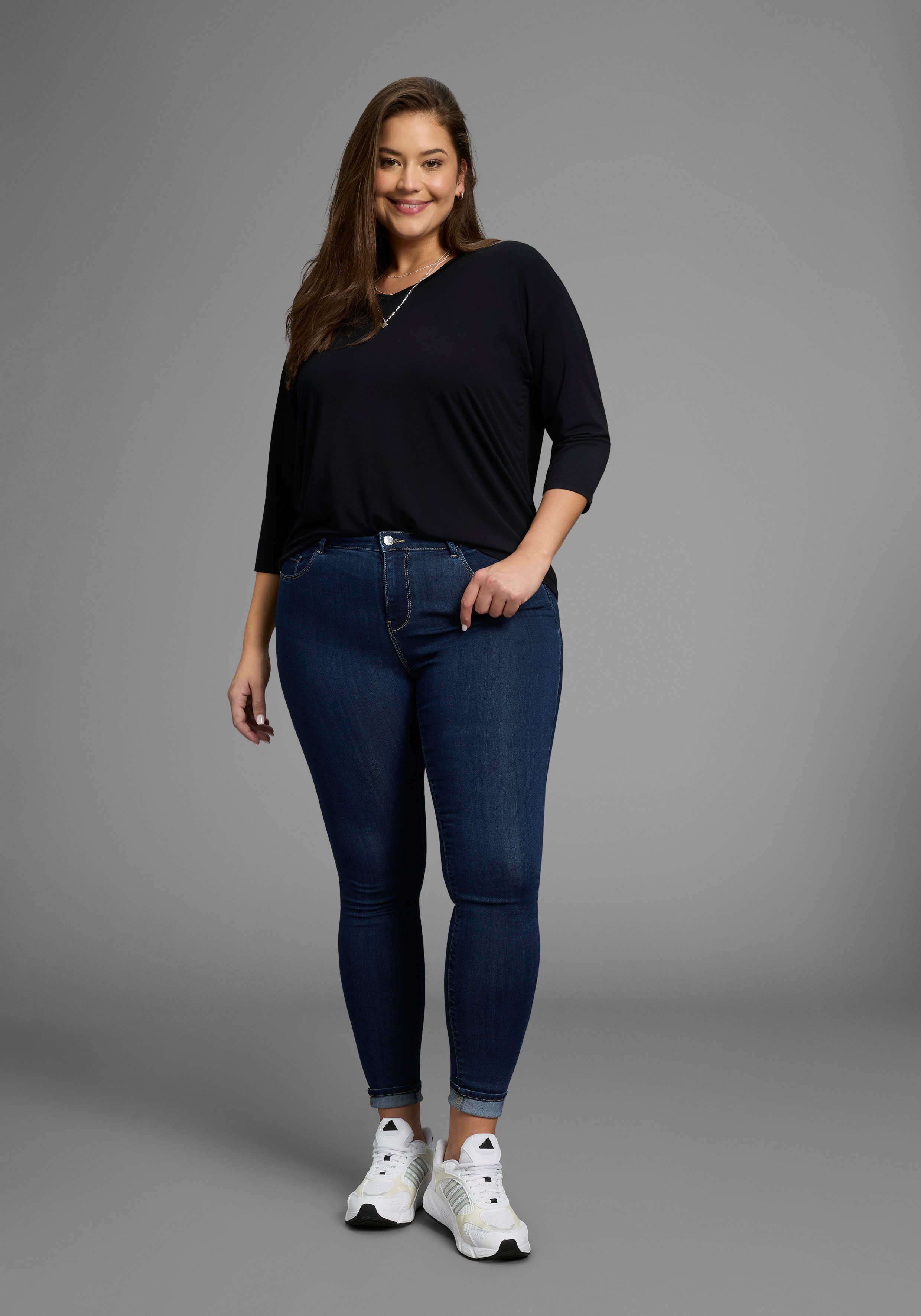 ONLY CARMAKOMA Skinny fit jeans CARTHUNDER PUSH UP REG SK JNS