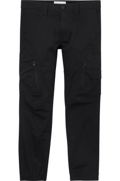 calvin klein jeans plus cargobroek plus skinny washed cargo pant zwart