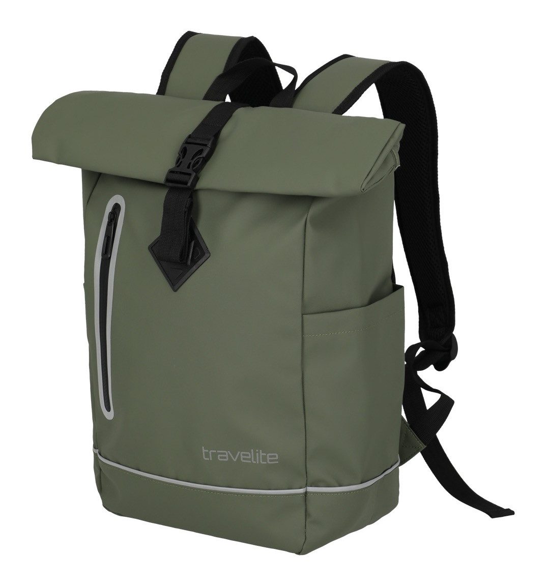 travelite Vrijetijdsrugzak BASICS roll-up rugzak zeil Wandelrugzak Reisrugzak Streetpack Werkrugzak
