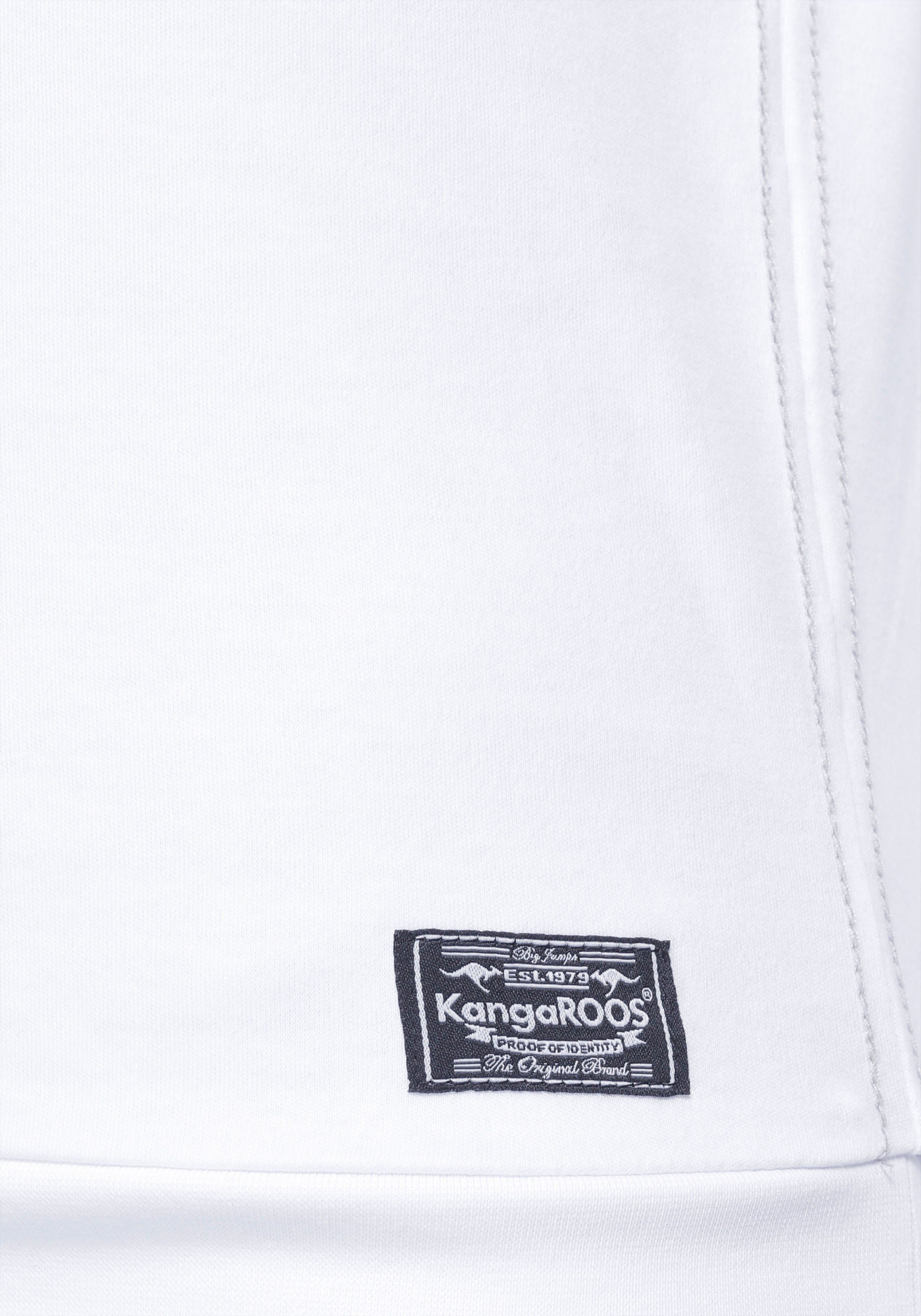 KangaROOS Sweatshirt Lange mouwen, figuurvolgende snit, met print, ronde hals