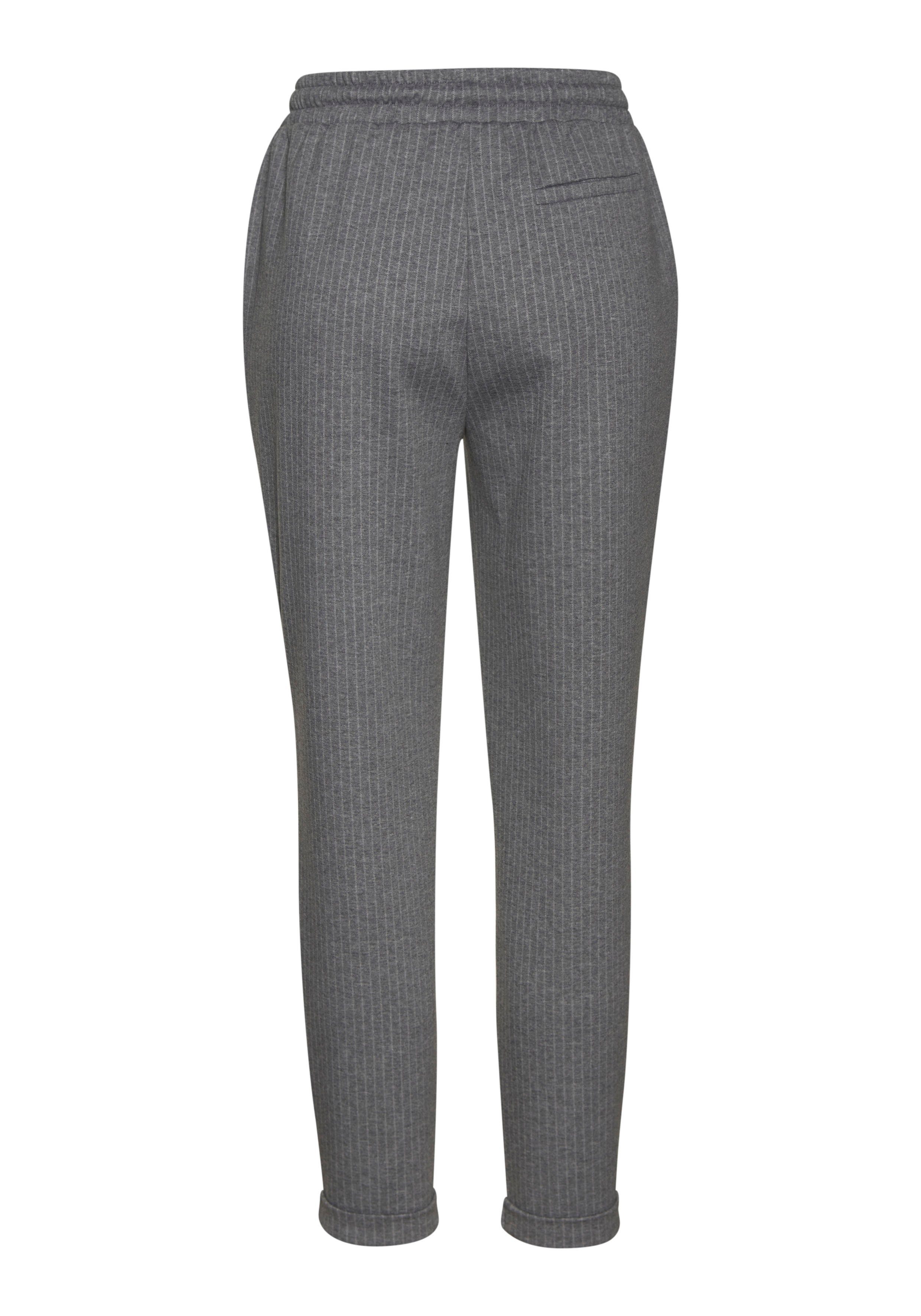 Vivance Joggingbroek met strepenpatroon, instapbroek, smalle snit