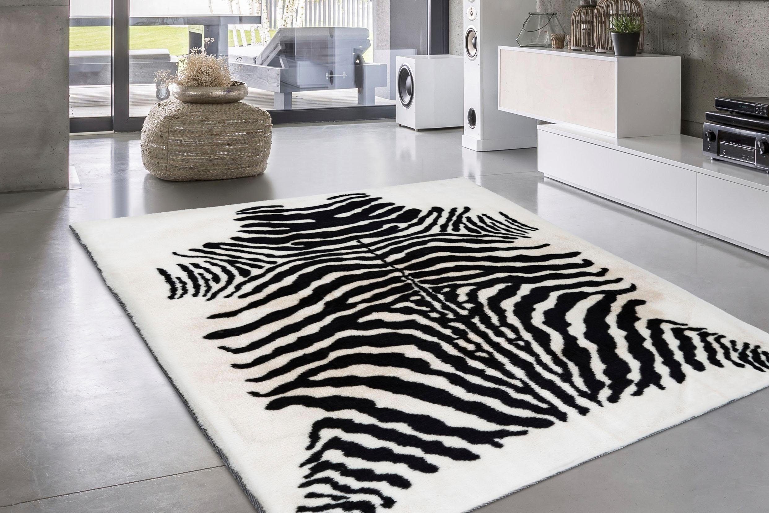 my home Hoogpolig vloerkleed Elias Vacht-look, woonkamer