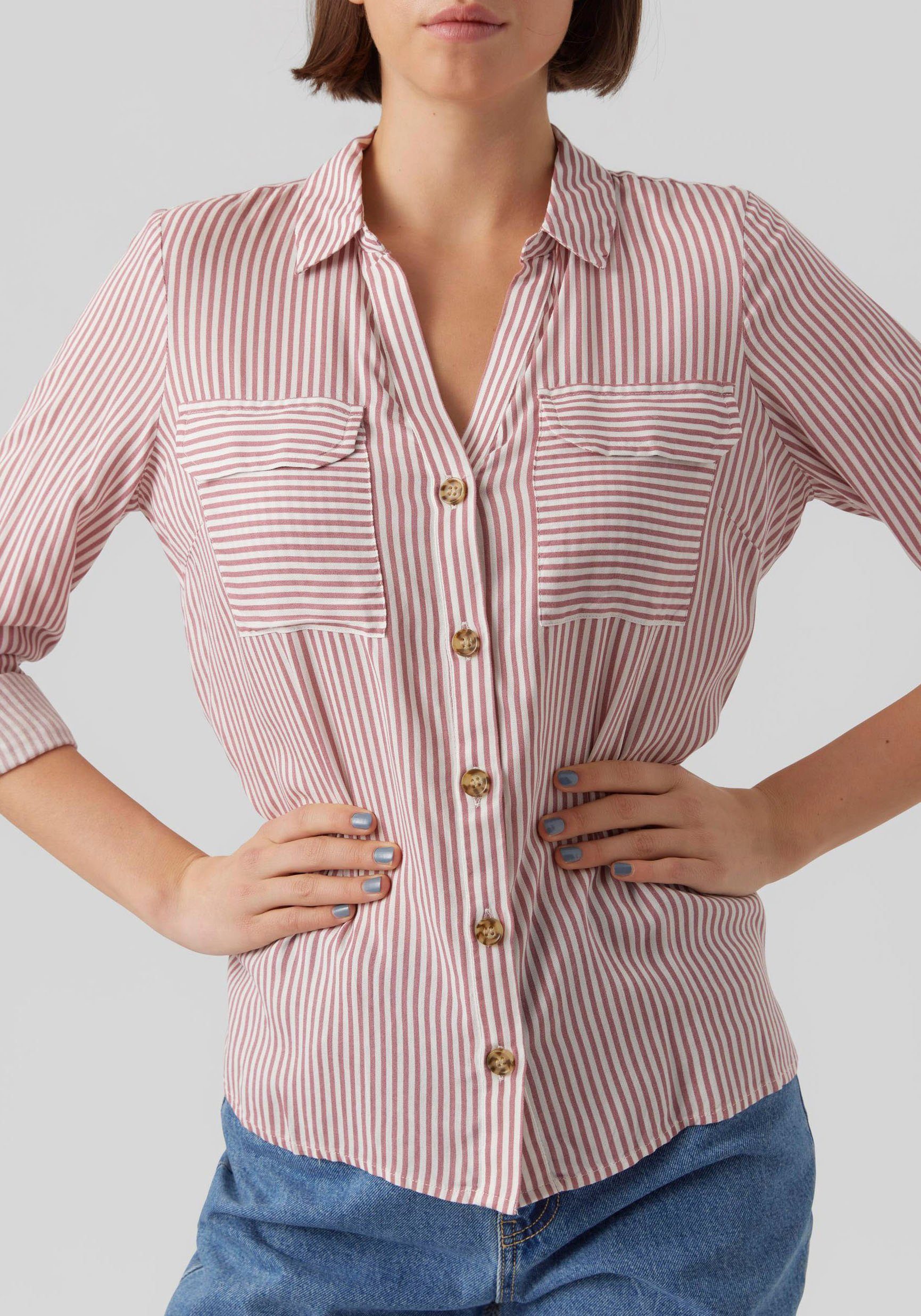 Vero Moda Overhemdblouse VMBUMPY L/S SHIRT NEW WVN GA NOOS