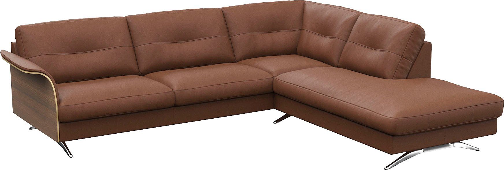 FLEXLUX Hoekbank Glow, super comfortabel door hoogwaardige zitconstructie met binnenvering, L-vorm