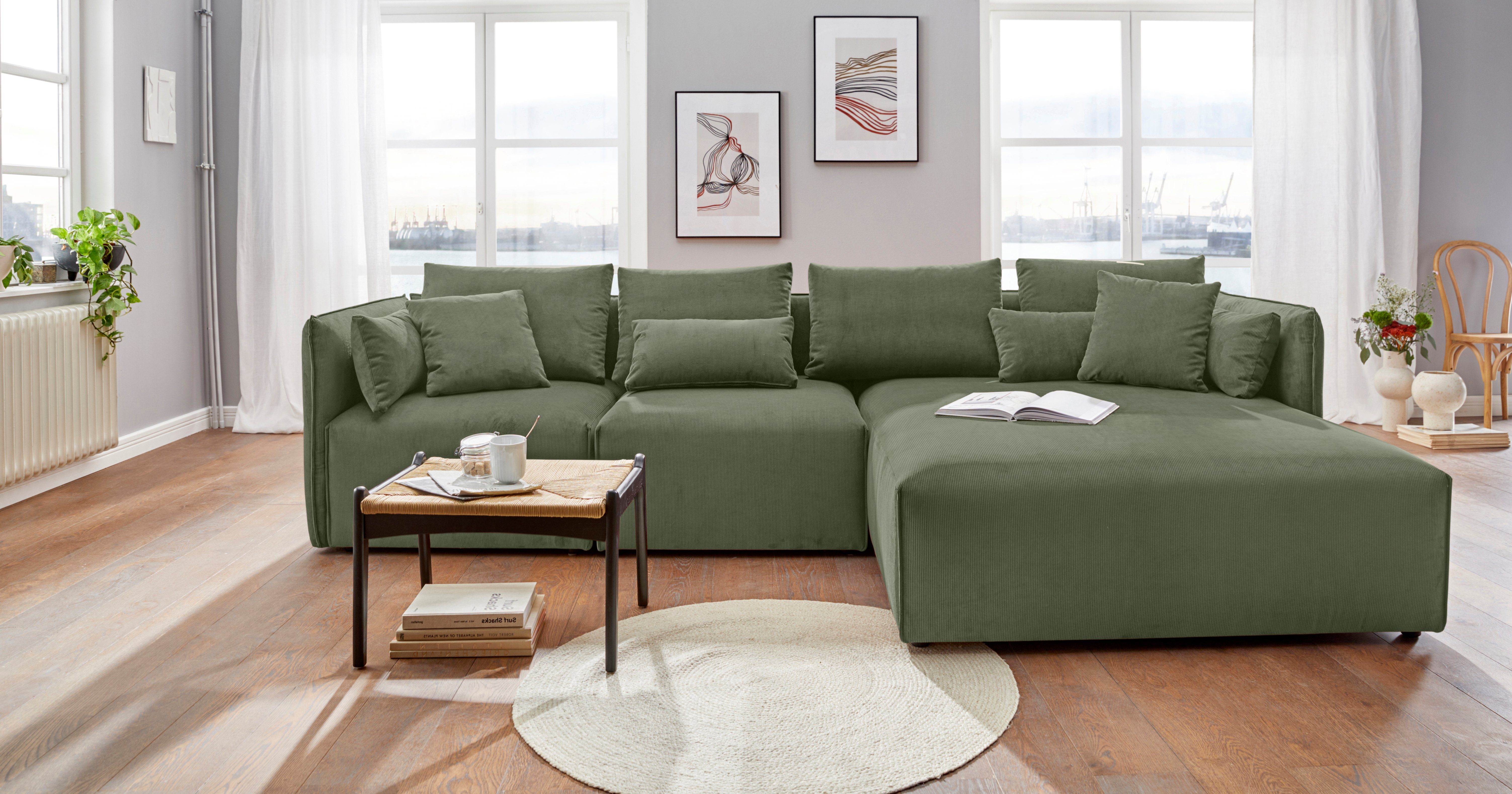 andas Ottomane Nöre Lounge-module - om zelf samen te stellen, breedte 138 cm, diepte 168 cm