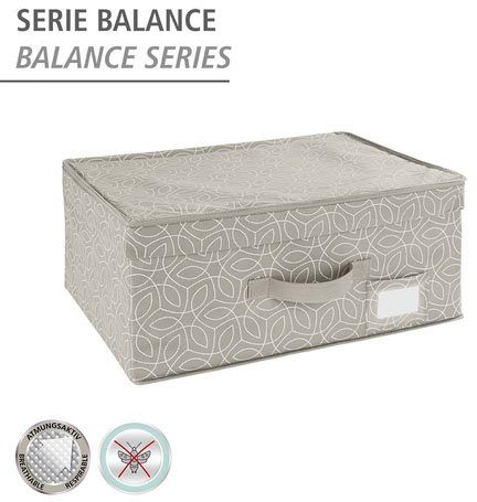 WENKO Organizer Modell Balance ademend opbergdoos voor kleding, tijdschriften & foto's
