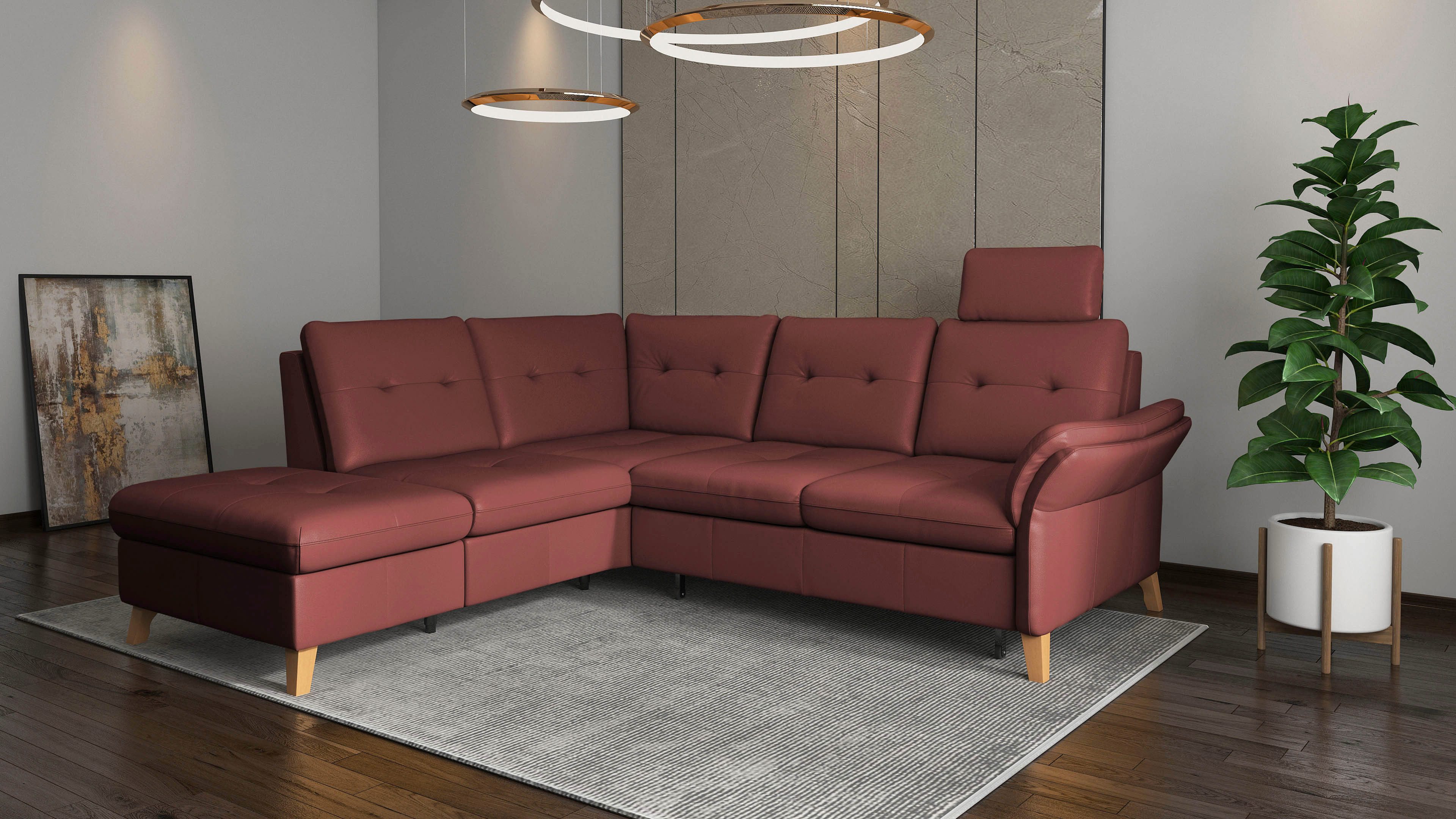 sit&more Hoekbank Göteborg inclusief zitdiepteverstelling, optioneel met bedfunctie & bedlade