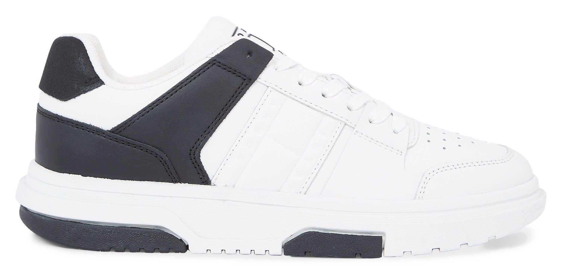 TOMMY JEANS Plateausneakers THE BROOKLYN LEATHER in casual street-look, vrijetijdsschoen, lage schoen, veterschoen