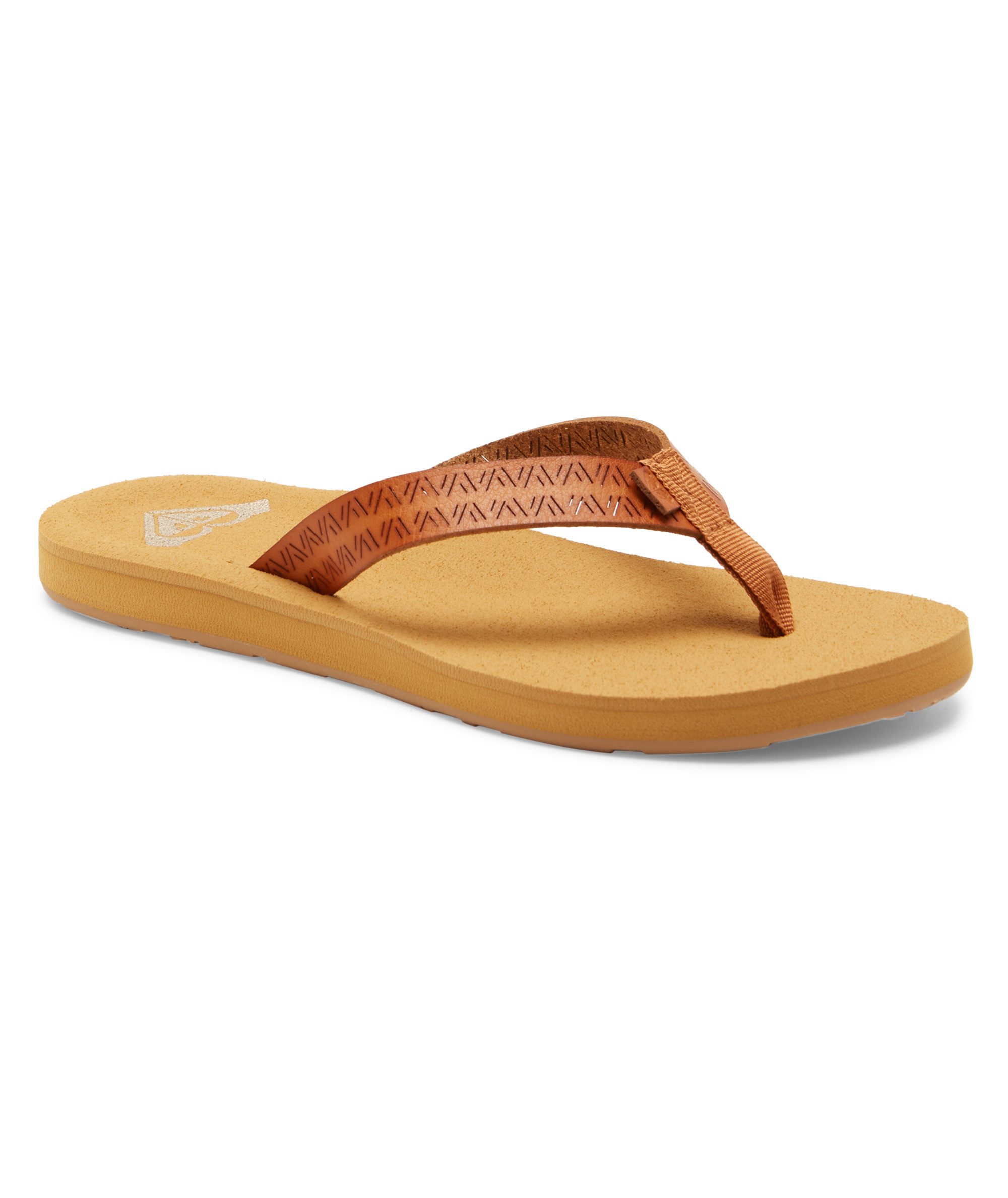 Roxy Teenslippers PORTO MOTIF dames teenslippers maat 40 bruin
