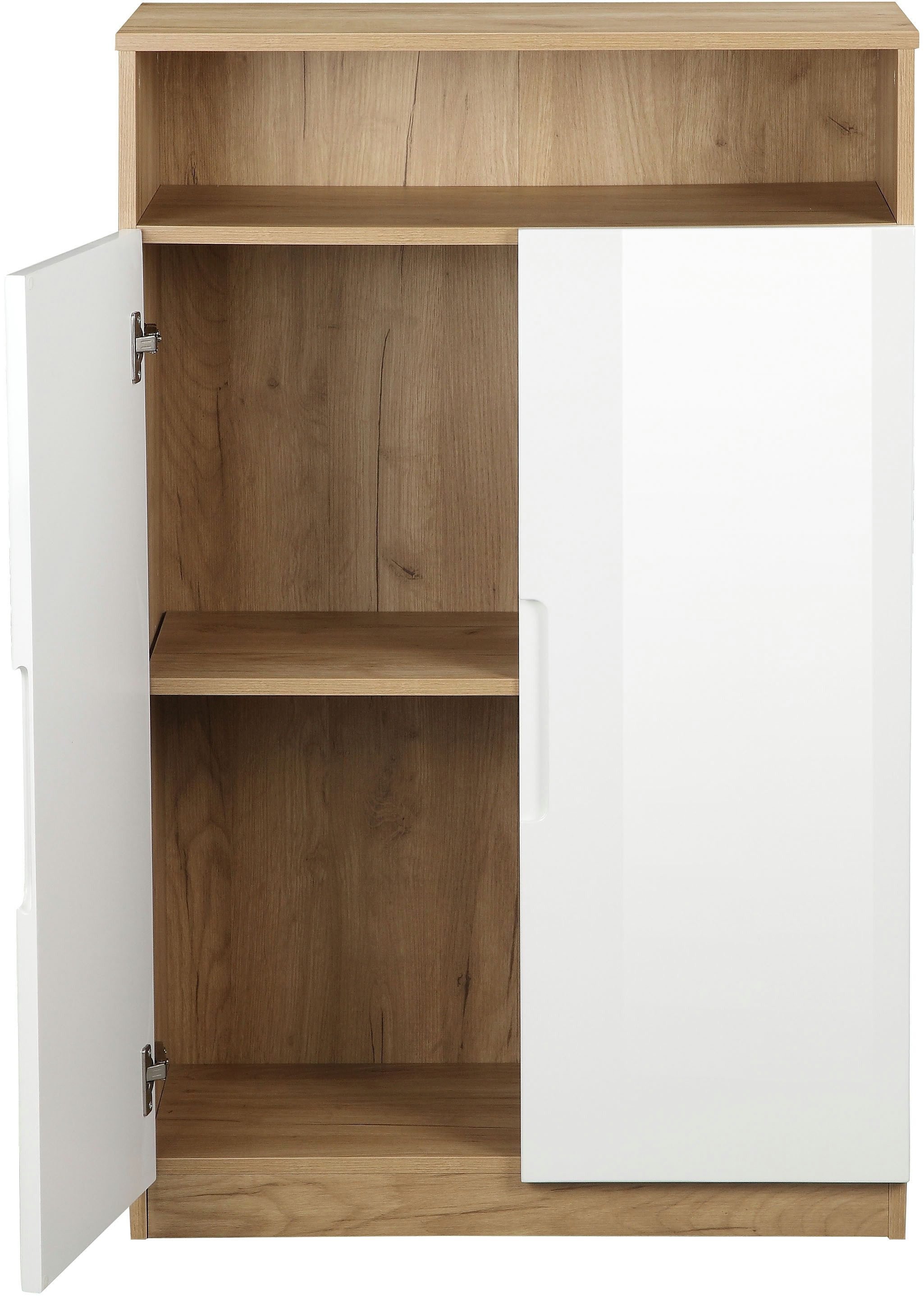 andas Archiefkast Lund met grepen en hoogglans fronten, mappenhoogte, breedte 70 cm