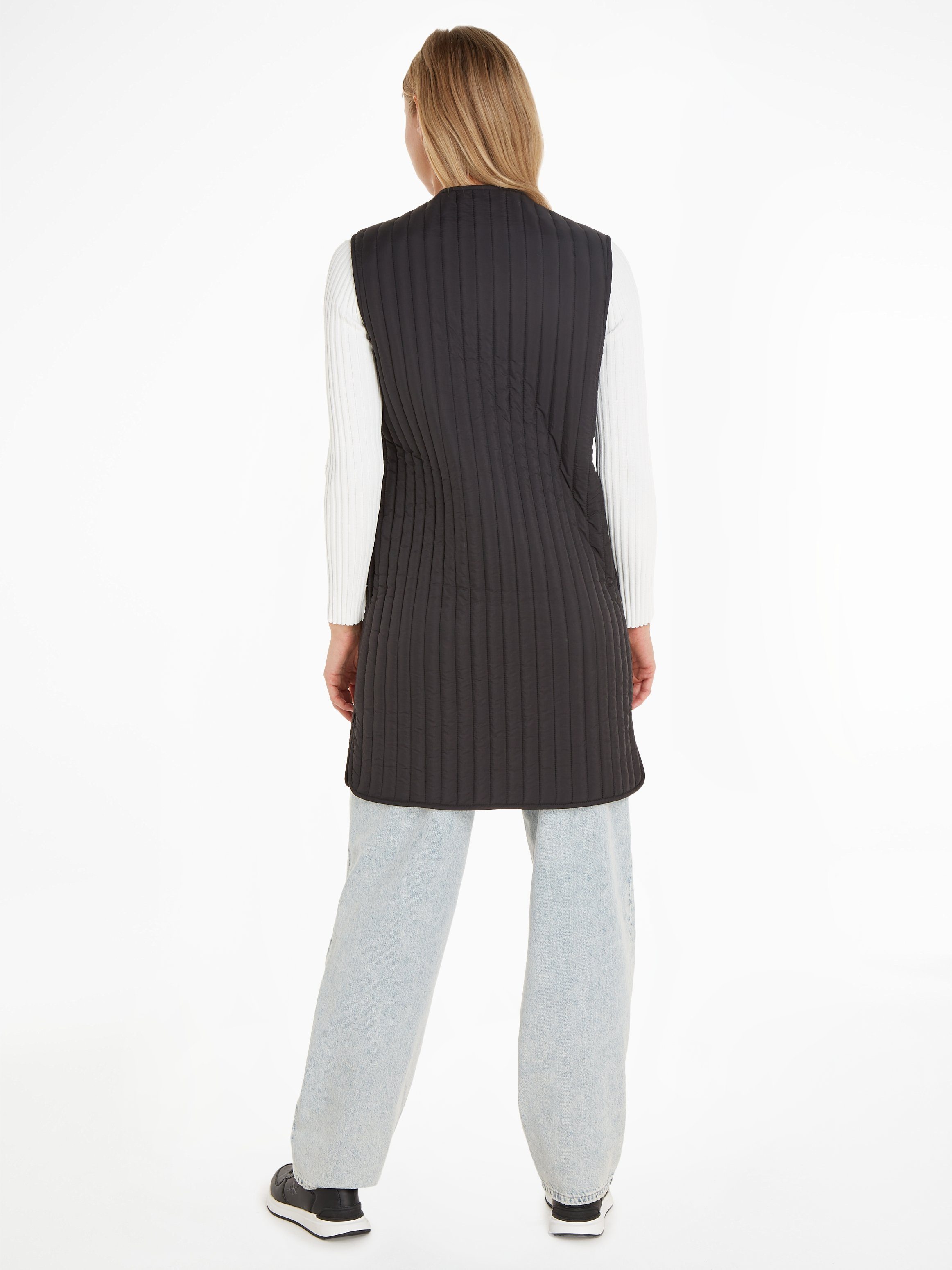Calvin Klein Bodywarmer LW VERTICAL QUILTED LONG VEST