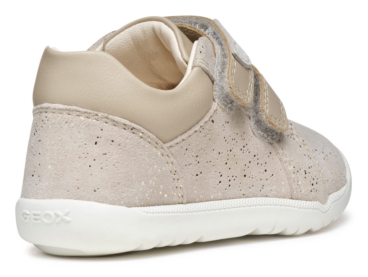 Geox Babyschoentjes B MACCHIA GIRL , glitter schoen, babyschoen, klittenbandschoen met fijne glitter