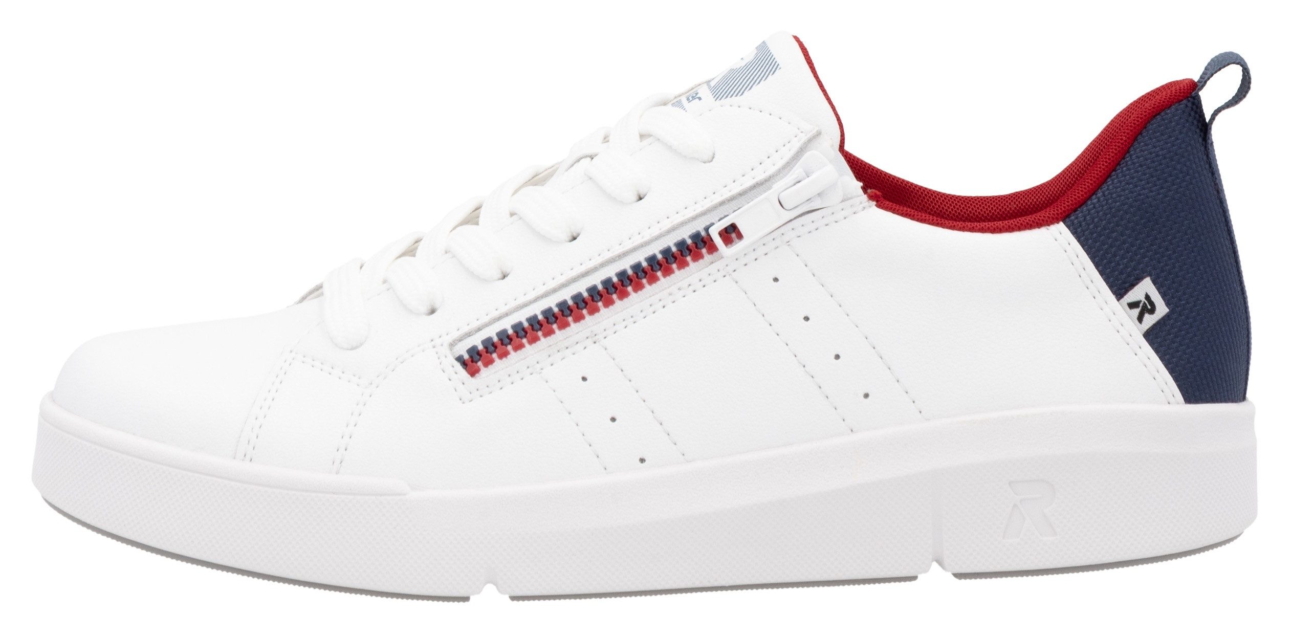 RIEKER Sport Sneakers Vetersluiting en rits, vrijetijdsschoen, lage schoen, veterschoen