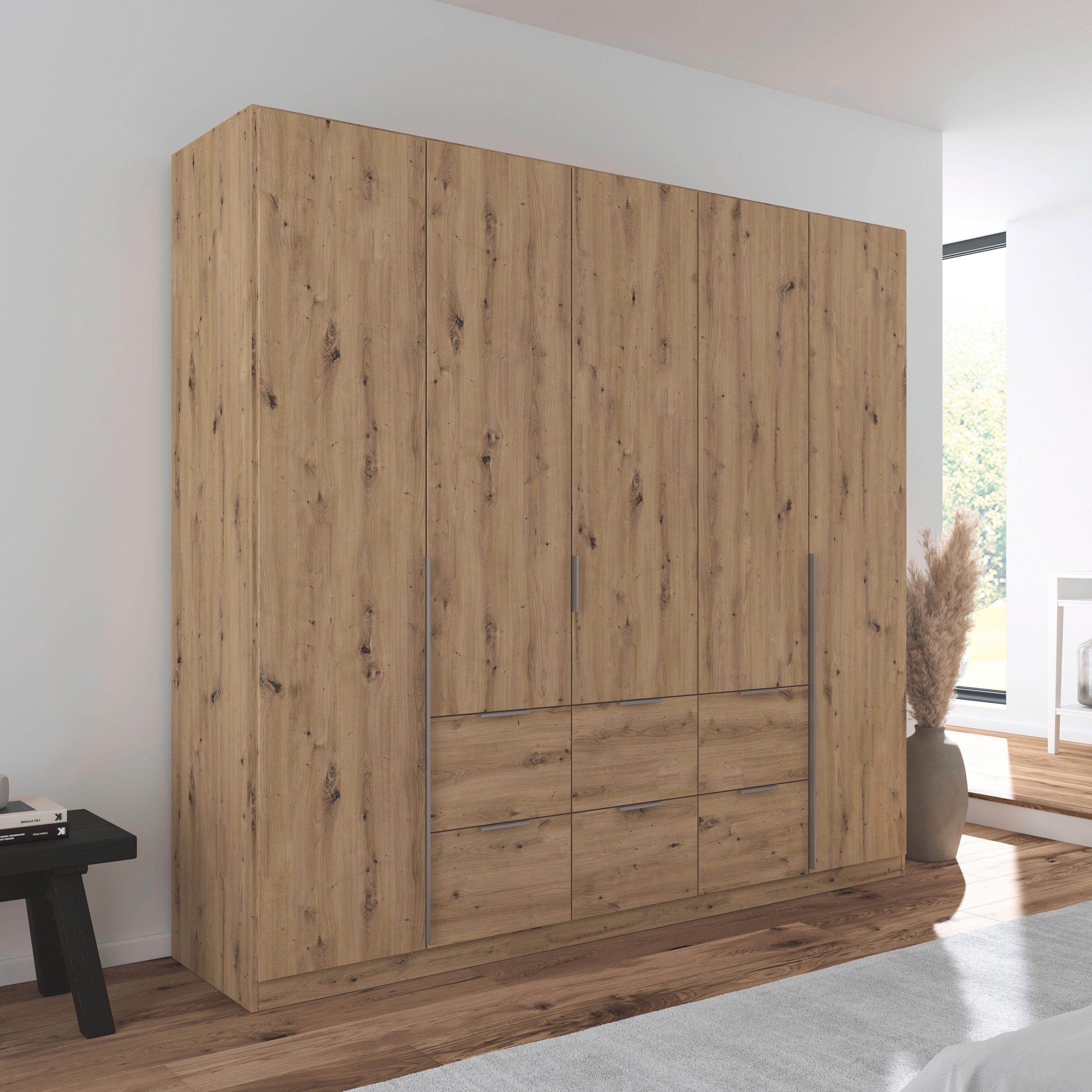 rauch Draaideurkast Kledingkast kast garderobe AGORDO met decor- of hoogglansfront
