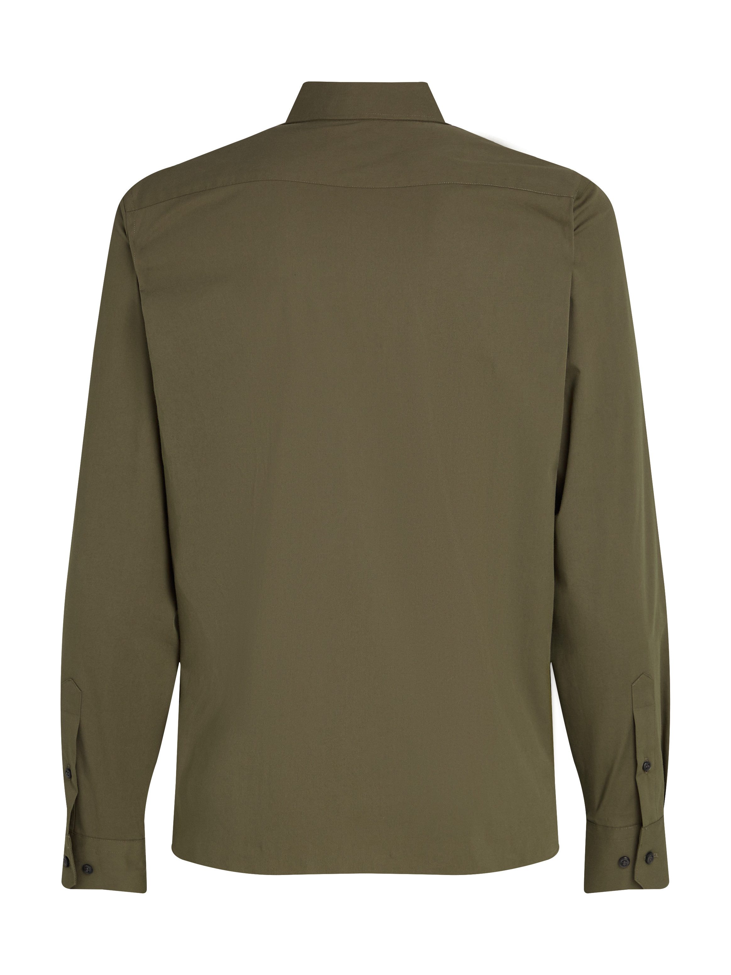 Calvin Klein Businessoverhemd STRETCH POPLIN SLIM SHIRT met calvin klein-logo op de borst