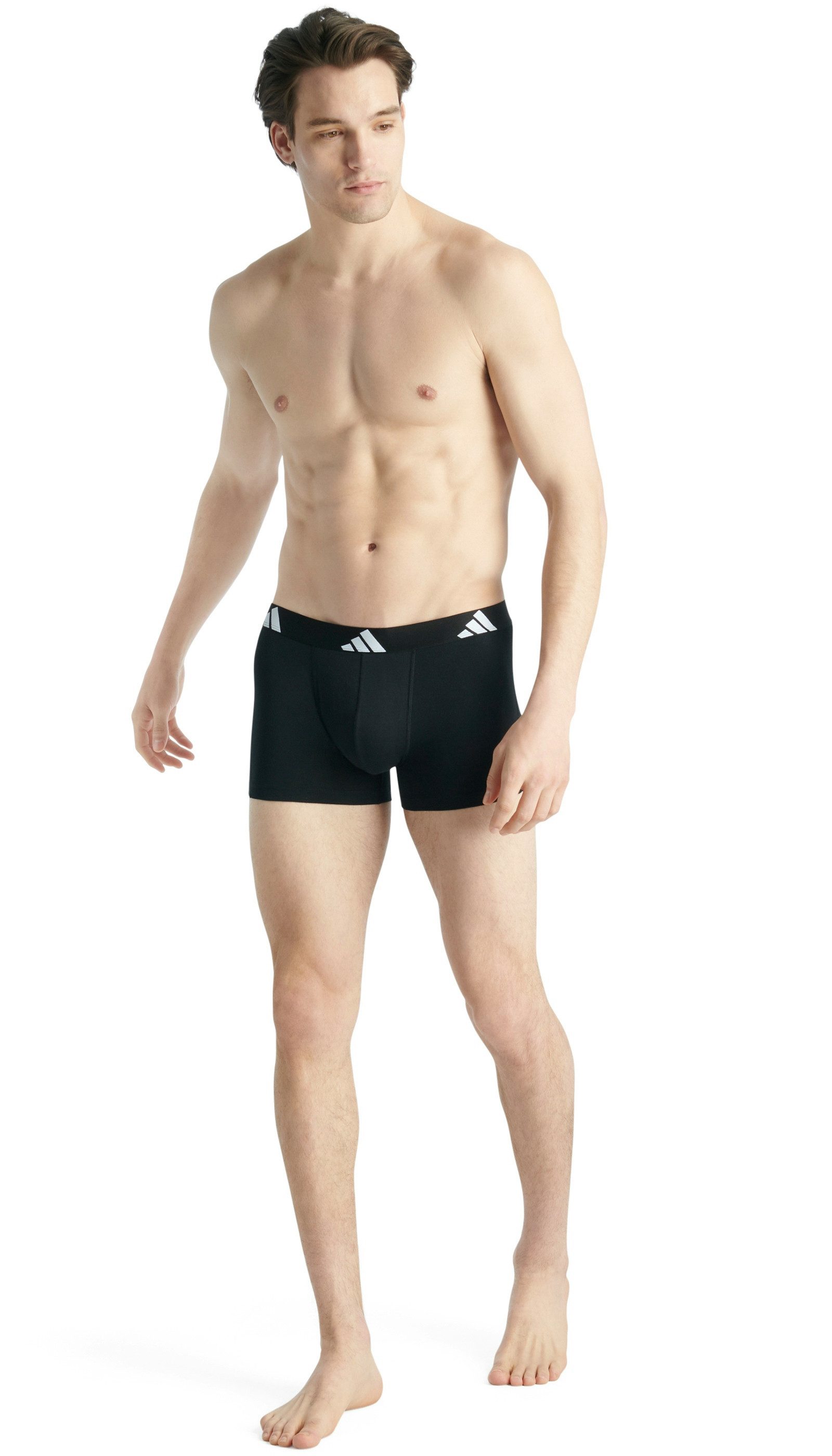 adidas Sportswear Trunk Active Flex Cotton met elastische logoband (Set van 3)