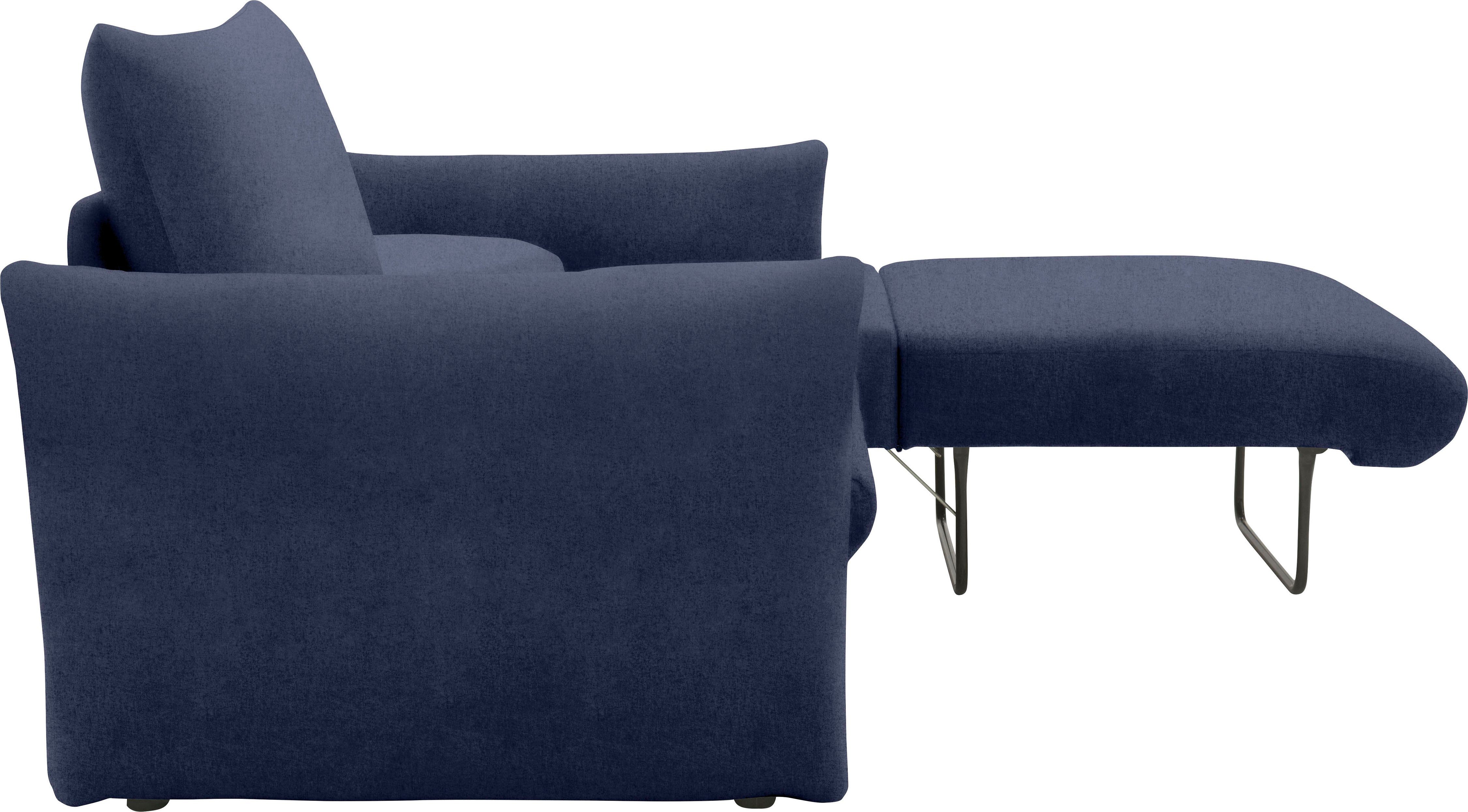 DOMO collection Slaapbank 700023 Slaapbank functie, binnenvering, 2-zits, stabiel ligoppervlak Zitvlakken afzonderlijk uitklapbaar om te slapen, relaxen en ontspannen