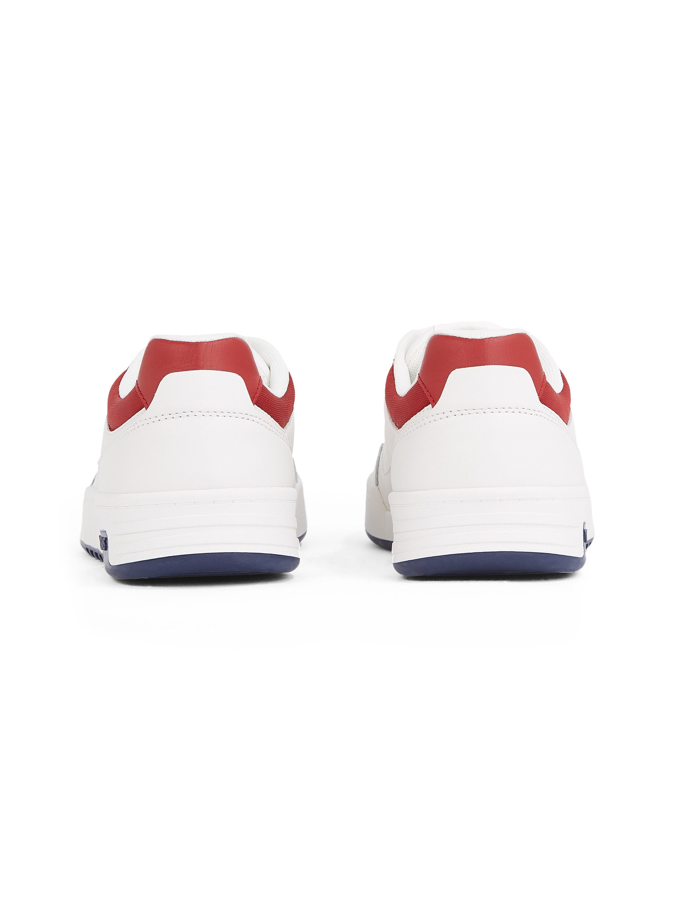 TOMMY JEANS Plateausneakers (NEW) TJM CUPSOLE LEATHER ESS , vrijetijdsschoen, lage schoen, veterschoen in basket-look